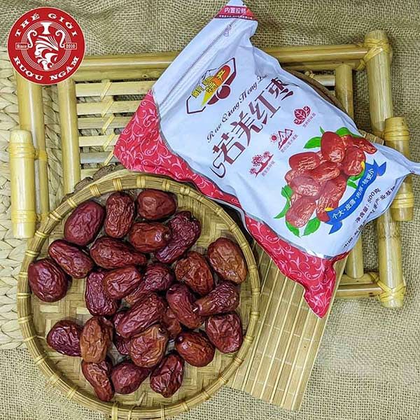  Táo Đỏ Tân Cương Sấy Khô 1kg (2 Túi) 