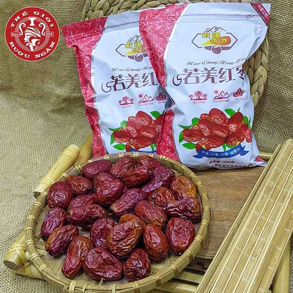  Táo Đỏ Tân Cương Sấy Khô 1kg (2 Túi) 