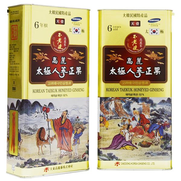  Thái Cực Sâm Củ Tẩm Mật Ong Deadong 600g Hộp Thiếc 