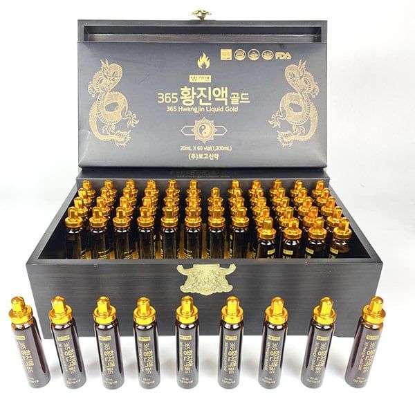  Tinh Chất Nước Đông Trùng Hạ Thảo 365 Hàn Quốc Hộp 60 Ống x 20ml (Hình Rồng) 