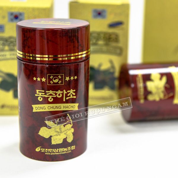  Đông Trùng Hạ Thảo Pocheon Dạng Viên Nén Hộp 100g x 2 Lọ 