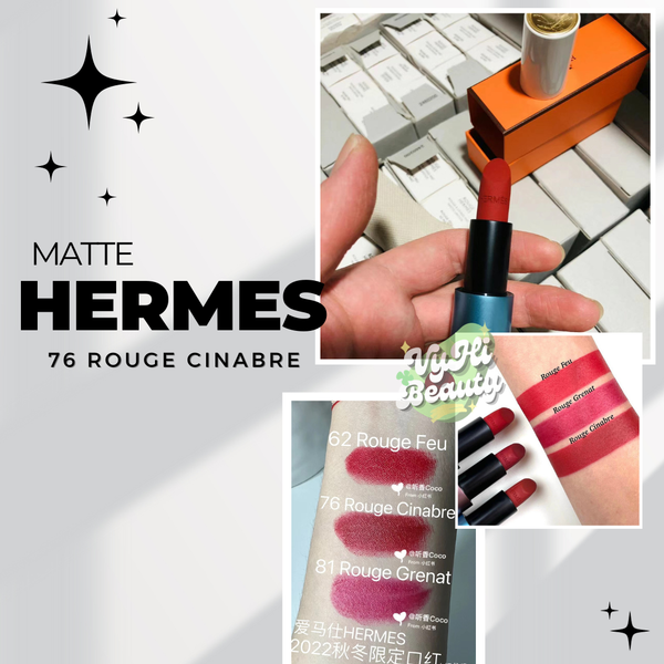ROUGE HERMÈS ROUGE CINABRE76 MAT3.5g NEW HERMES PERMANENT