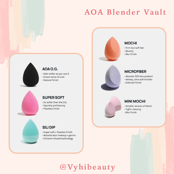 Set mút AOA Blender Vault 7 mút Vy Hí Beauty