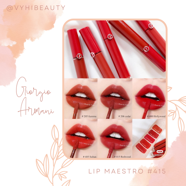 Liquid Matte Lipstick Giorgio Armani Lip Maestro 201 SON KEM