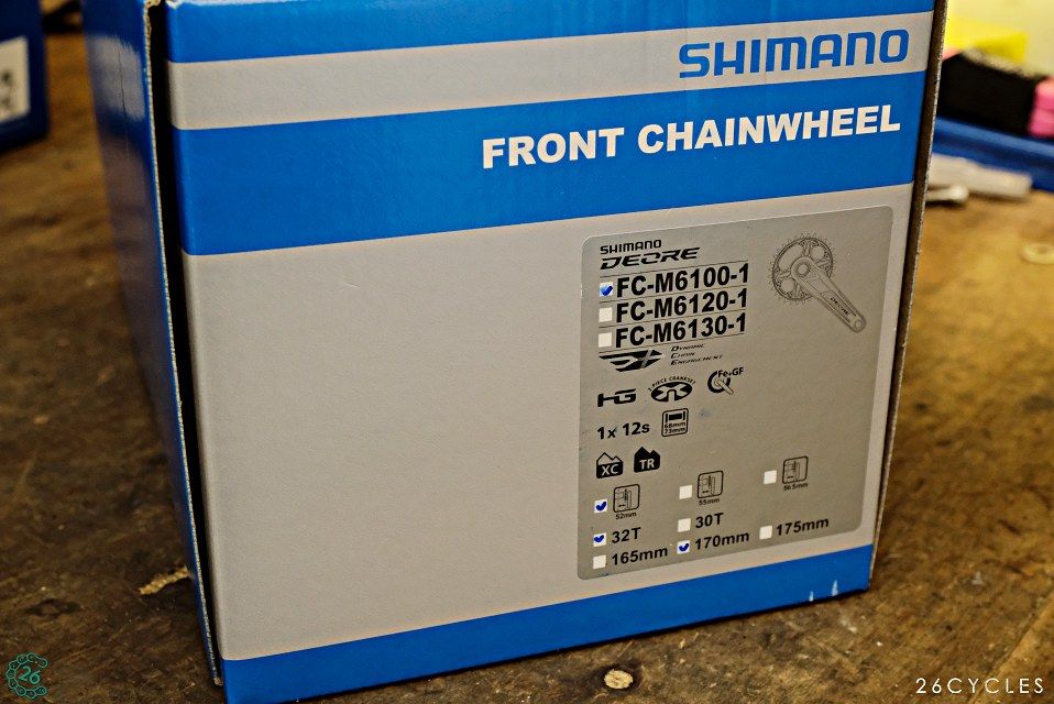  Giò dĩa xe đạp MTB Shimano Deore FC-M6100-1 12speed 