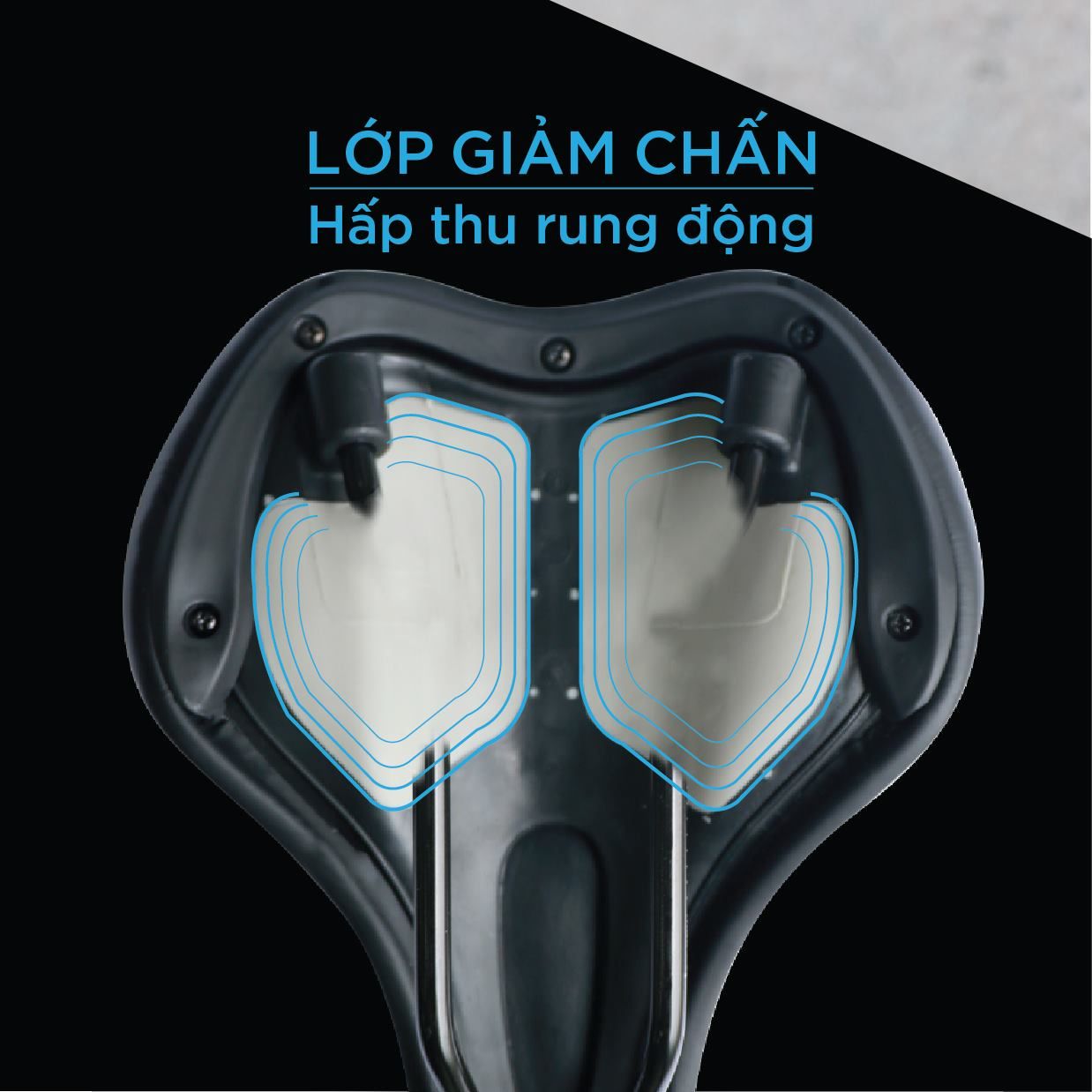 Yên xe đạp thể thao Jett Comfort DLX