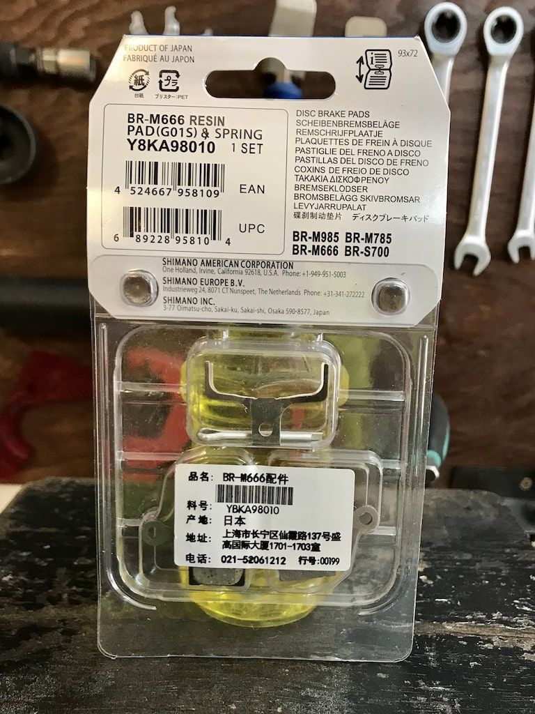 Bố thắng đĩa xe đạp Shimano G01S