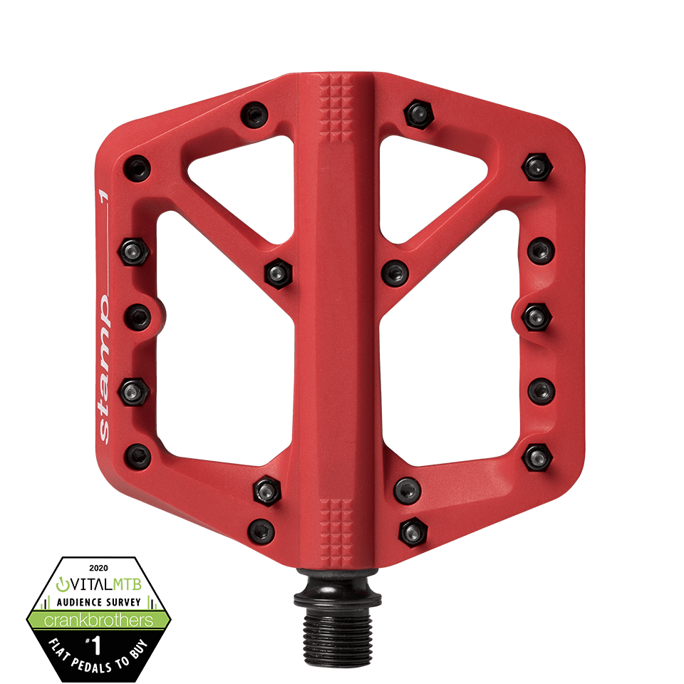 Pedal xe đạp MTB Crankbrothers Stamp 1 màu đỏ