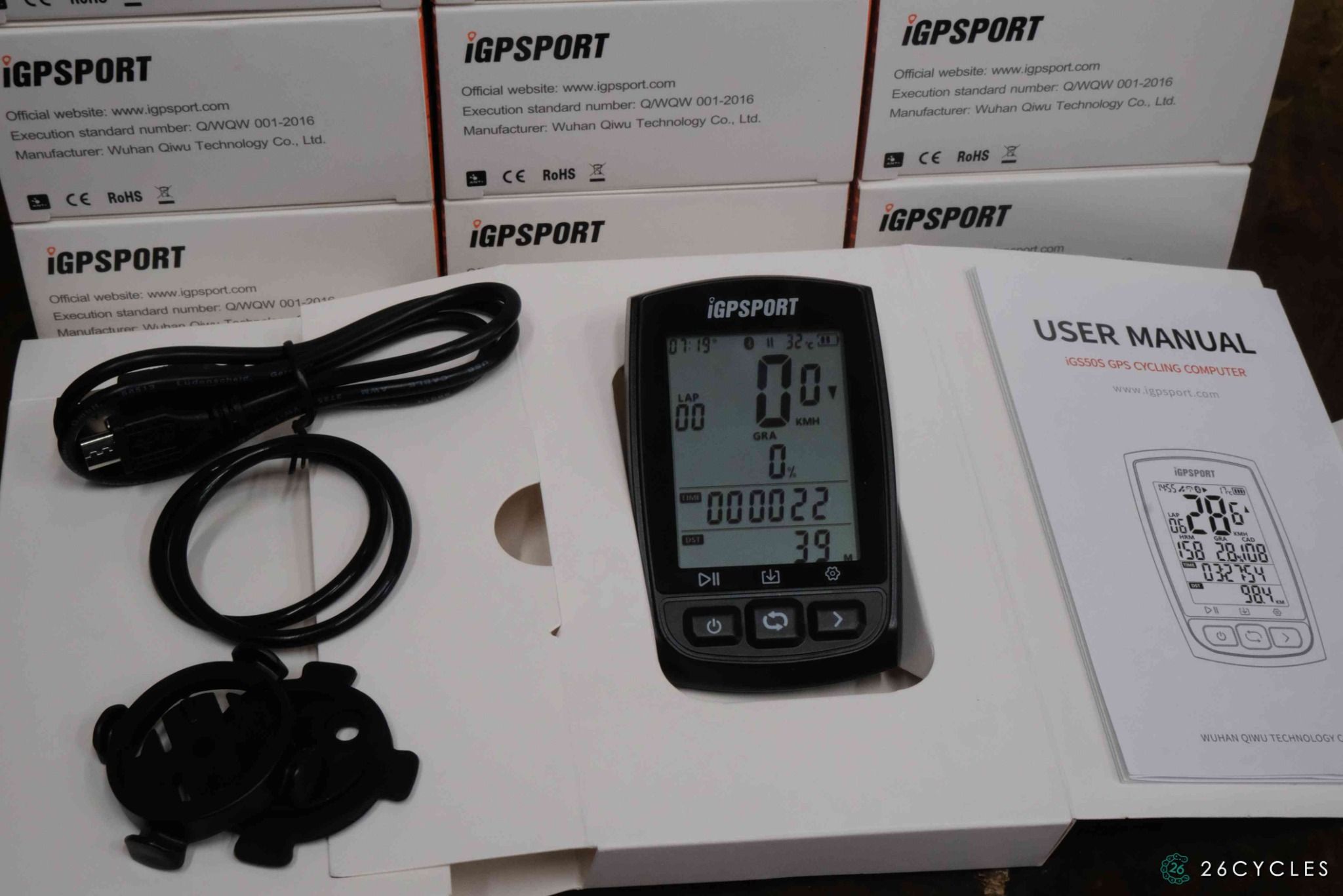  Đồng hồ tốc độ xe đạp iGPSports iGS50S 