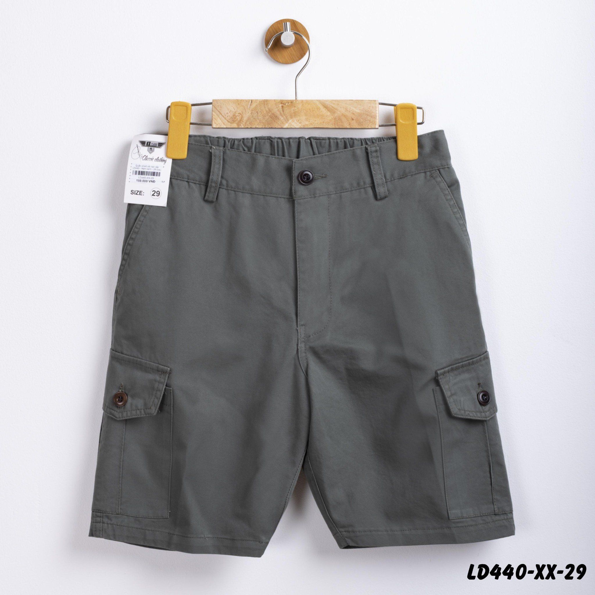 Quần short kaki túi hộp nam LV-440