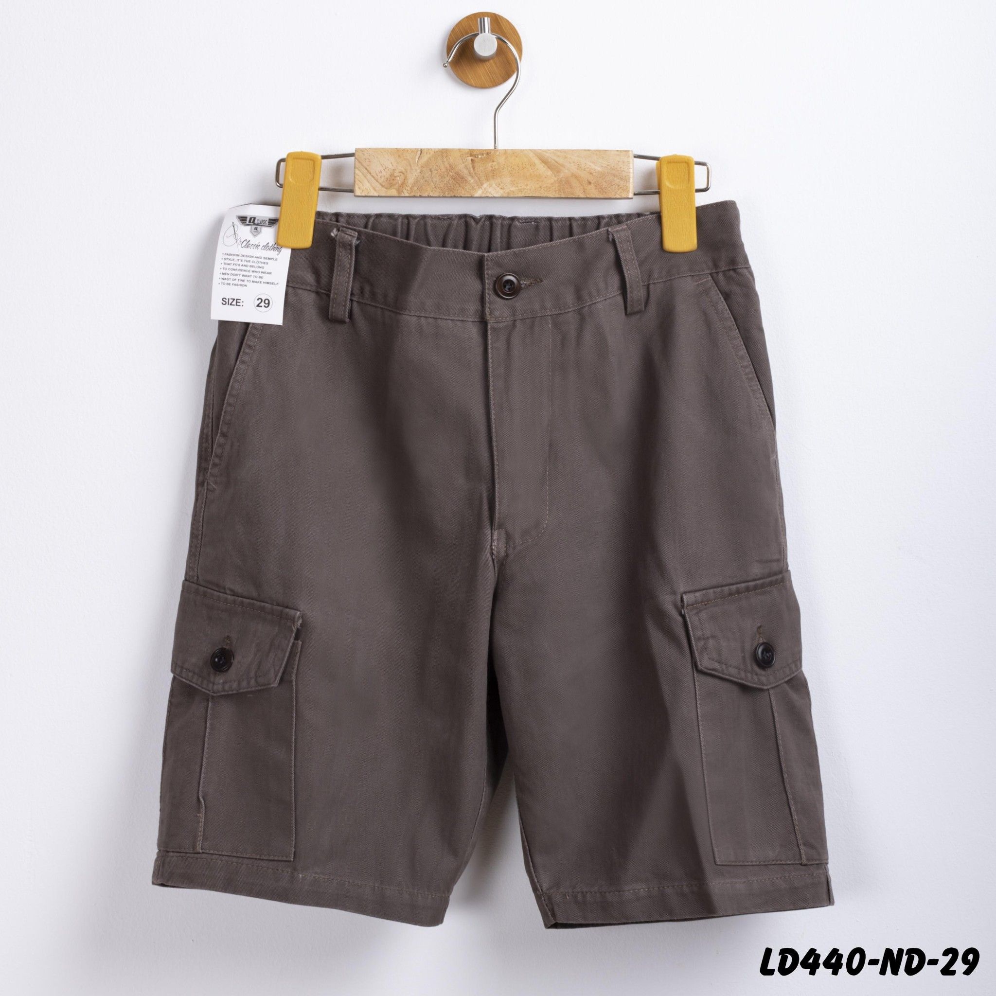 Quần short kaki túi hộp nam LV-440