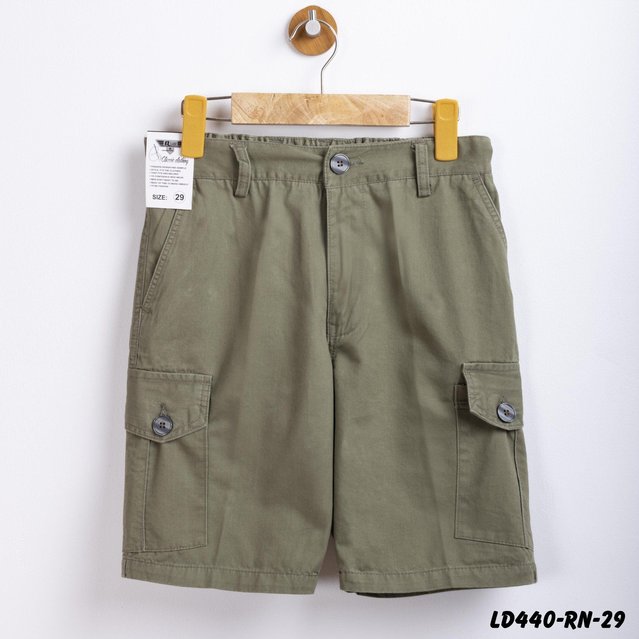 Quần short kaki túi hộp nam LV-440