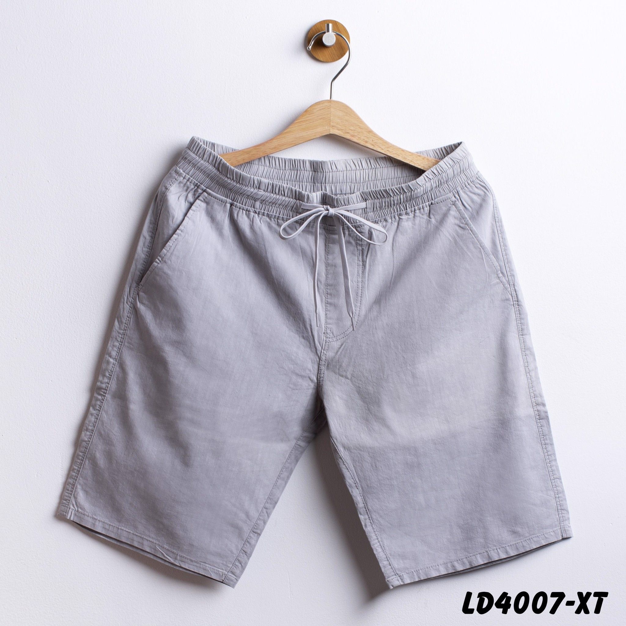 Quần short đũi cotton lưng thun nam LV-4007