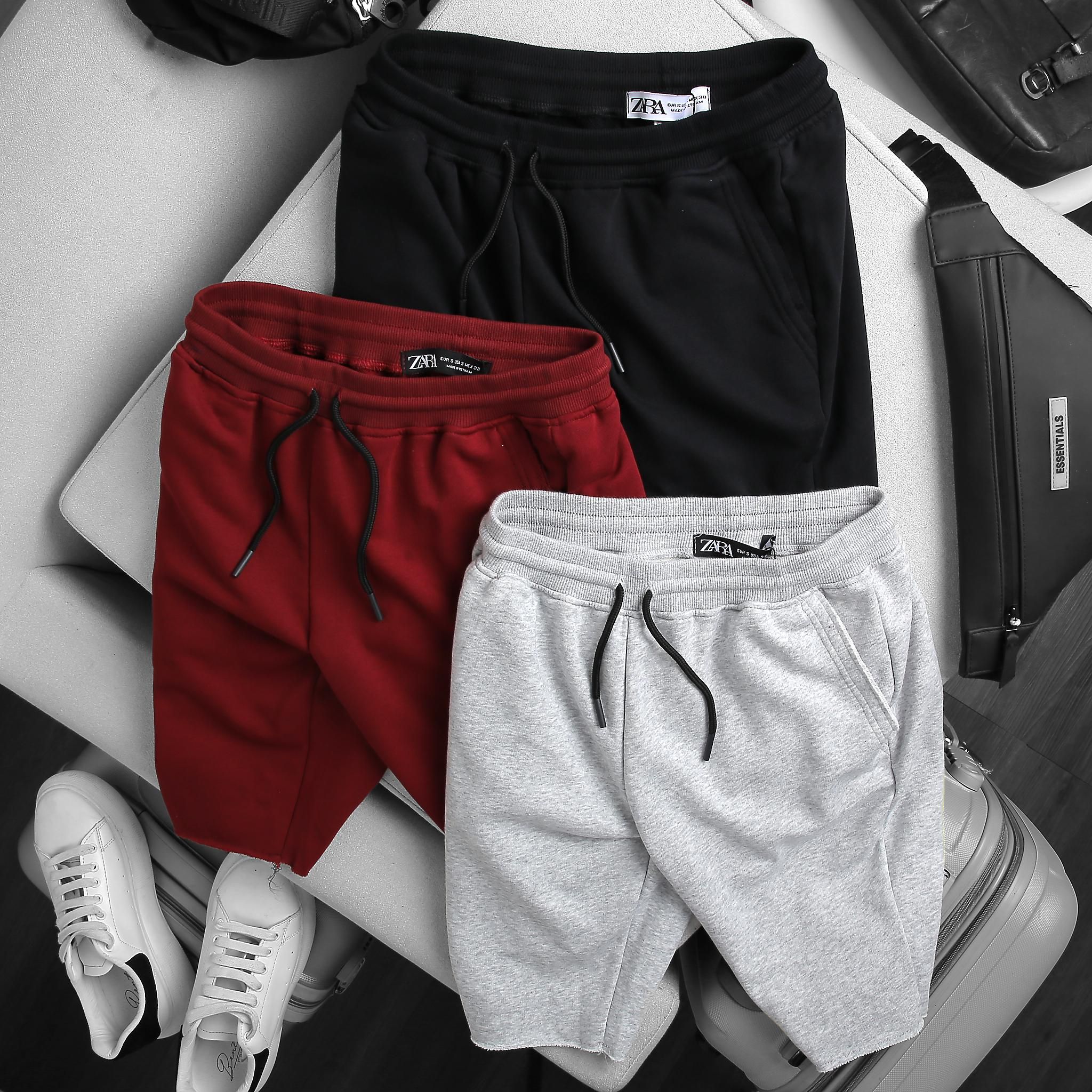 QUẦN SHORT NỈ RÁCH GỐI - LV444