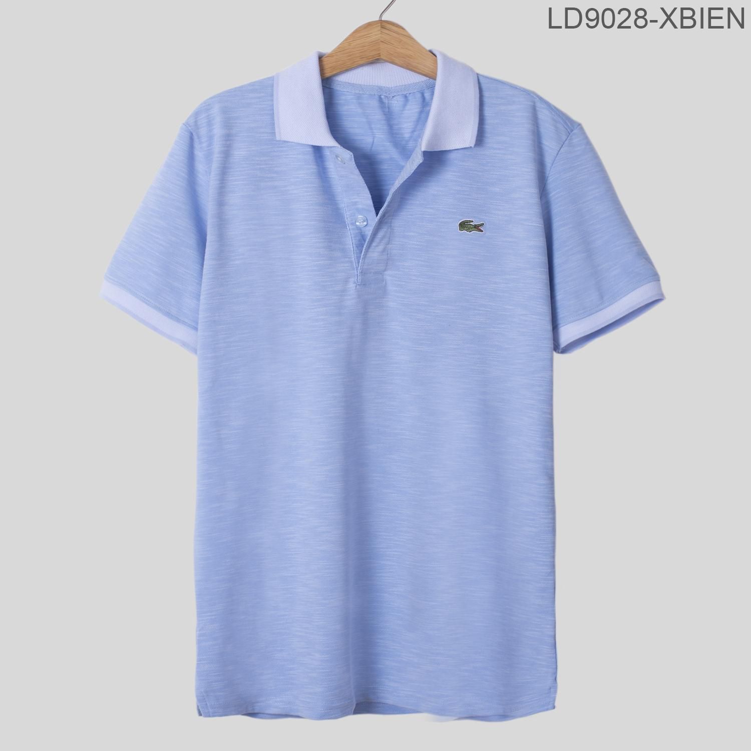 Áo thun xước có cổ thêu logo LV-9028