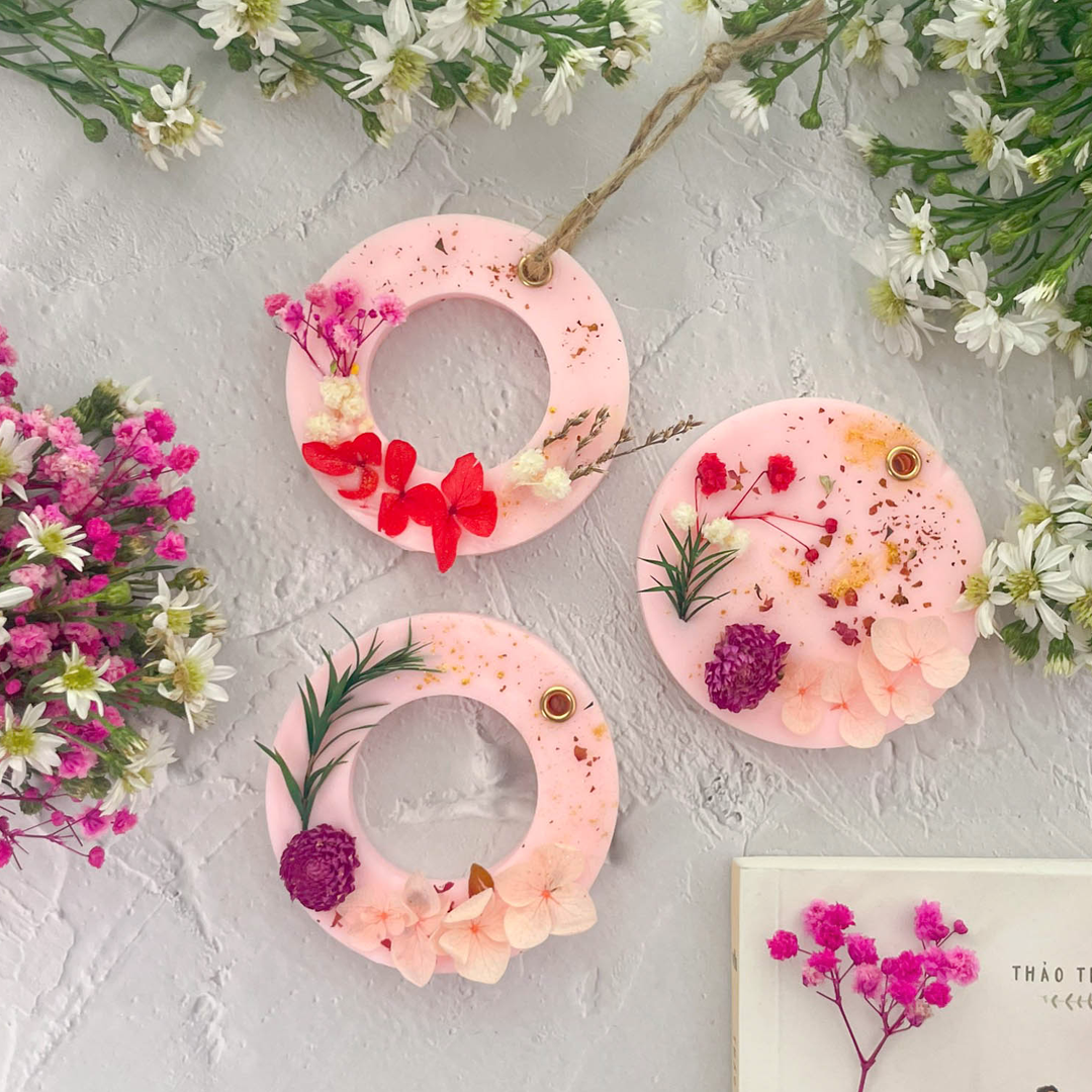 Sáp treo thơm tinh dầu thơm phòng, sáp tặng Valentine, 8/3, 20/10 và đám cưới - Fresh Home Lab