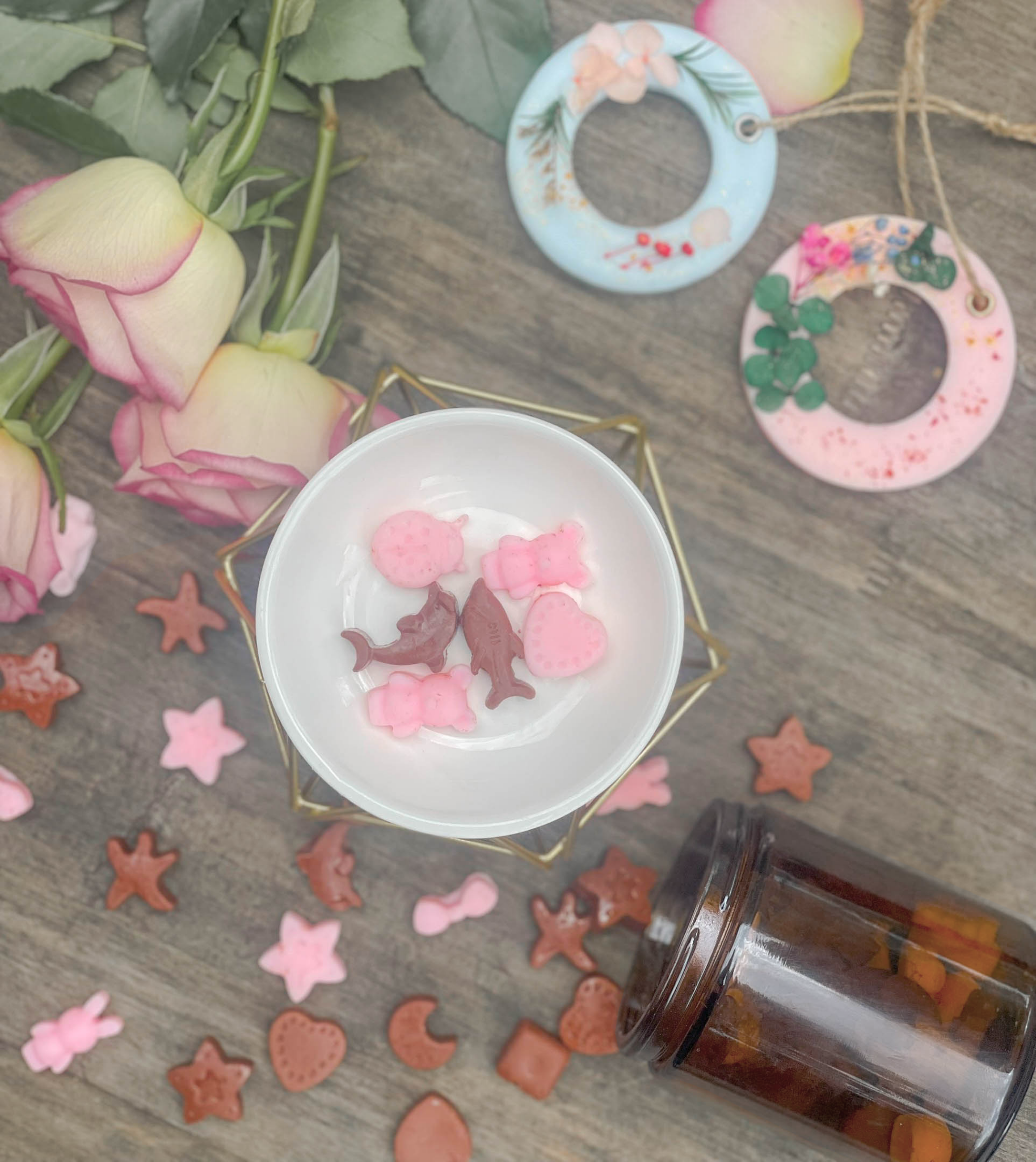 Sáp treo thơm tinh dầu thơm phòng, sáp tặng Valentine, 8/3, 20/10 và đám cưới - Fresh Home Lab