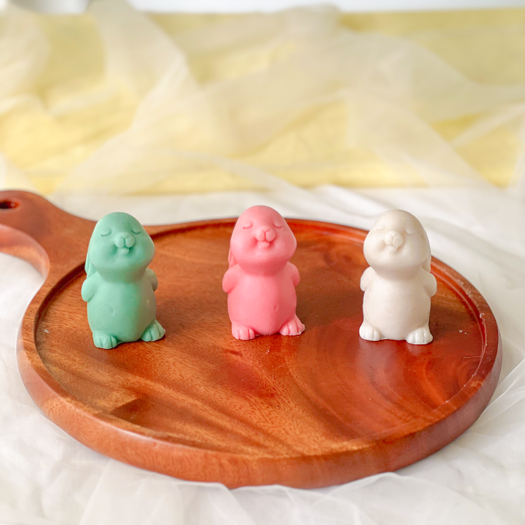 Sáp đuổi côn trùng hình thỏ, hình heo dễ thương, sáp thơm tinh dầu khử mùi, làm thơm, hút ẩm - Fresh Home Lab