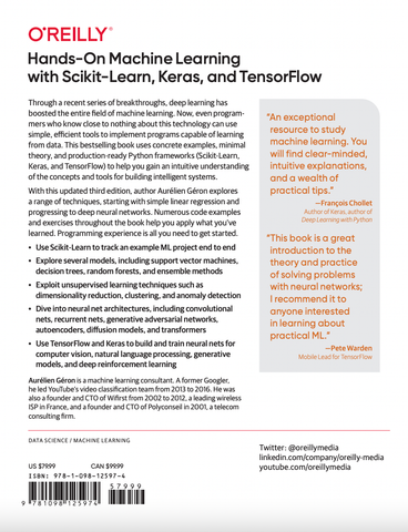  Hands-On Machine Learning with Scikit-Learn, Keras, and TensorFlow 3rd 