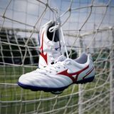  Mizuno Monarcida NEO II Select AS Màu Trắng Xanh - Giày Đá Bóng Chính Hãng Đế TF 