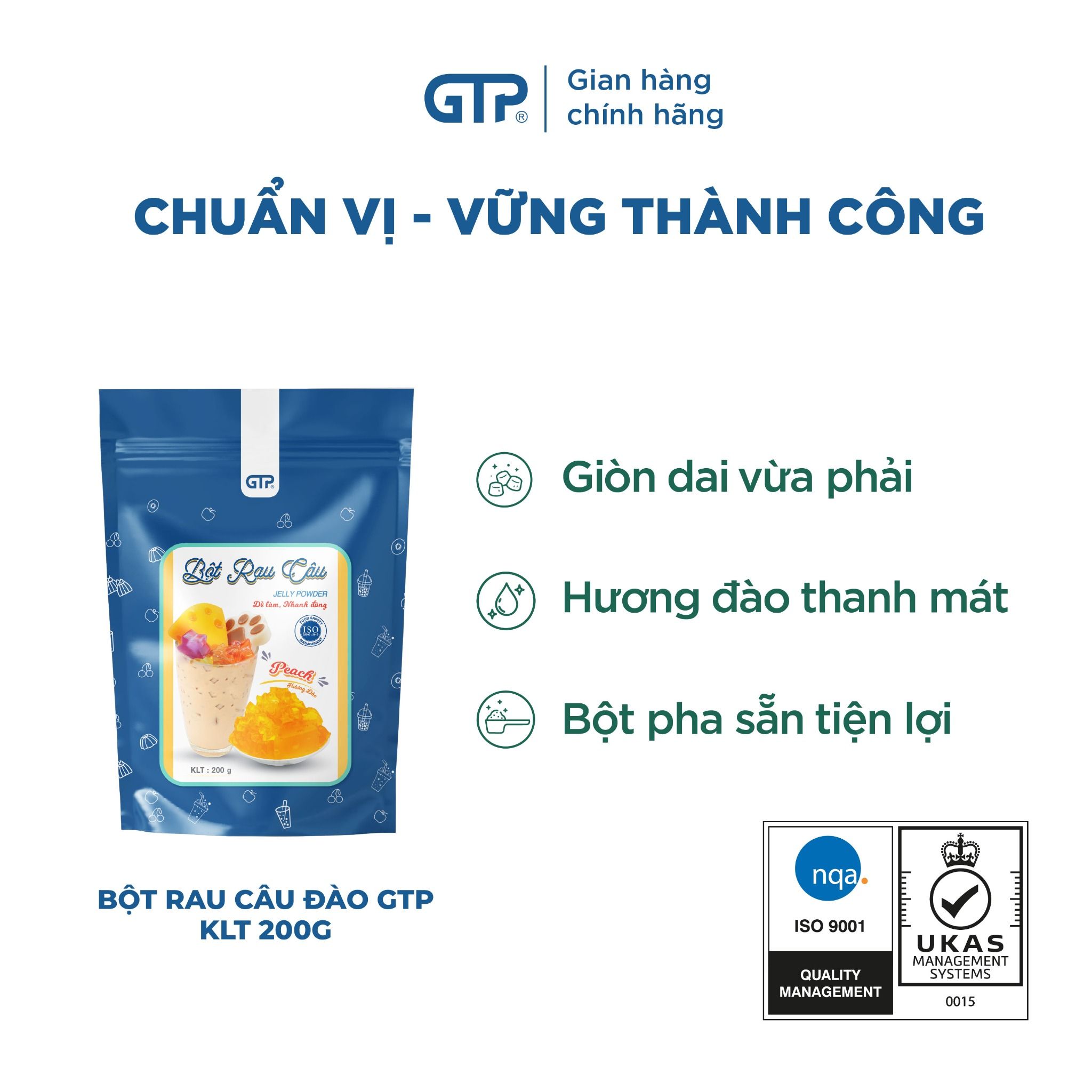Bột Jelly GTP (Bột rau câu) hương đào