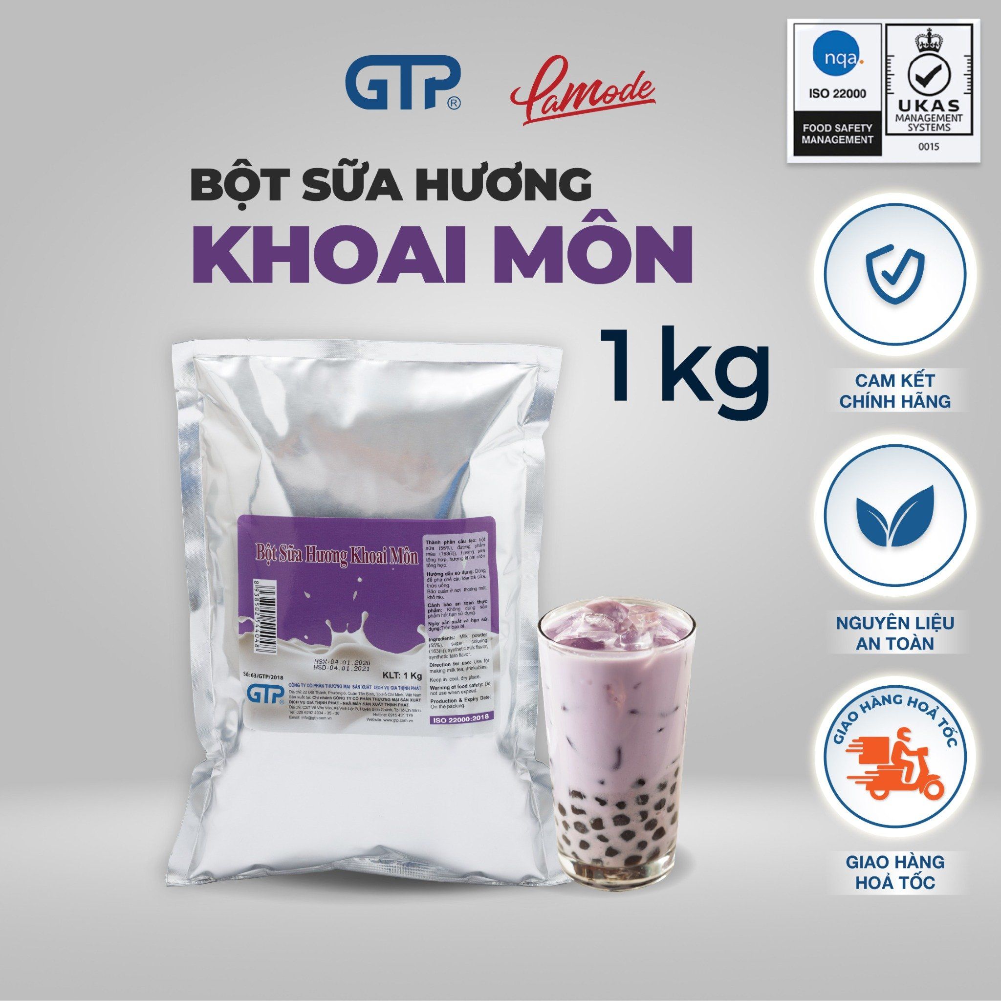 Bột sữa GTP hương Khoai môn