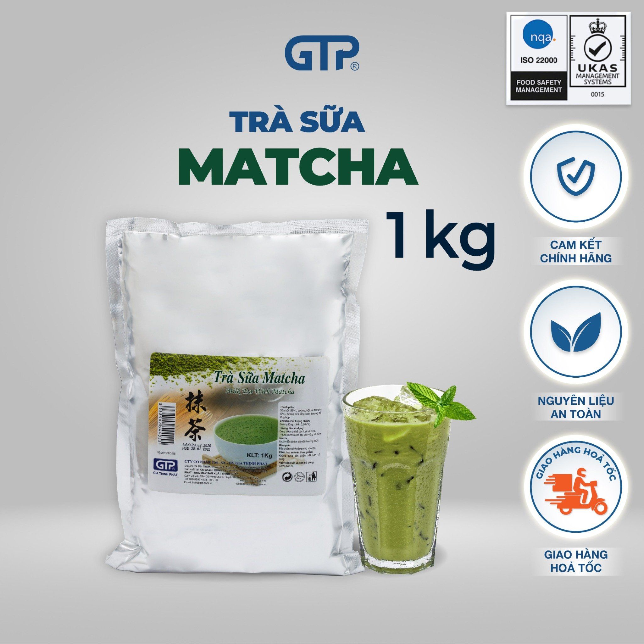 Trà sữa hòa tan Matcha GTP