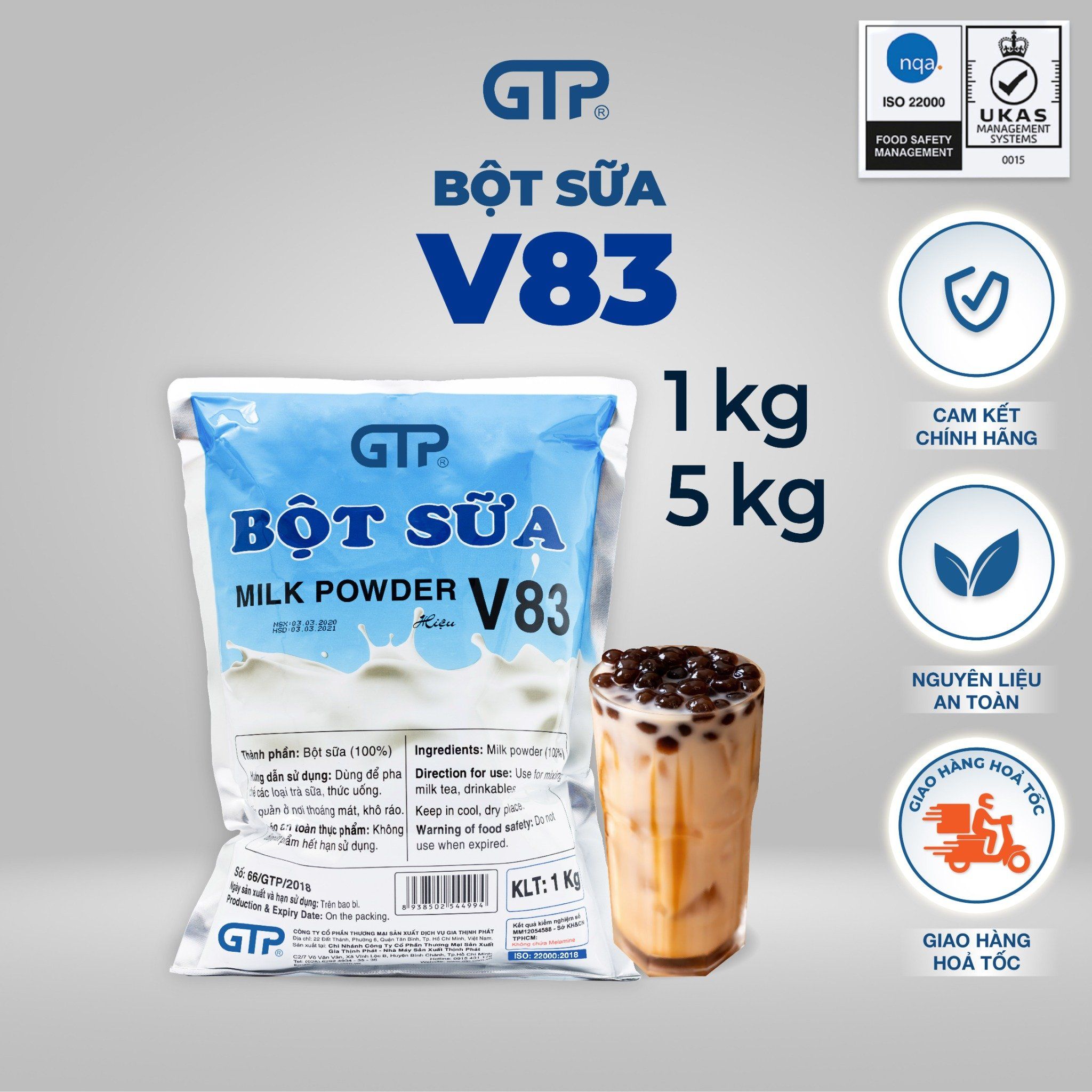 Bột sữa (Bột kem béo) GTP V83
