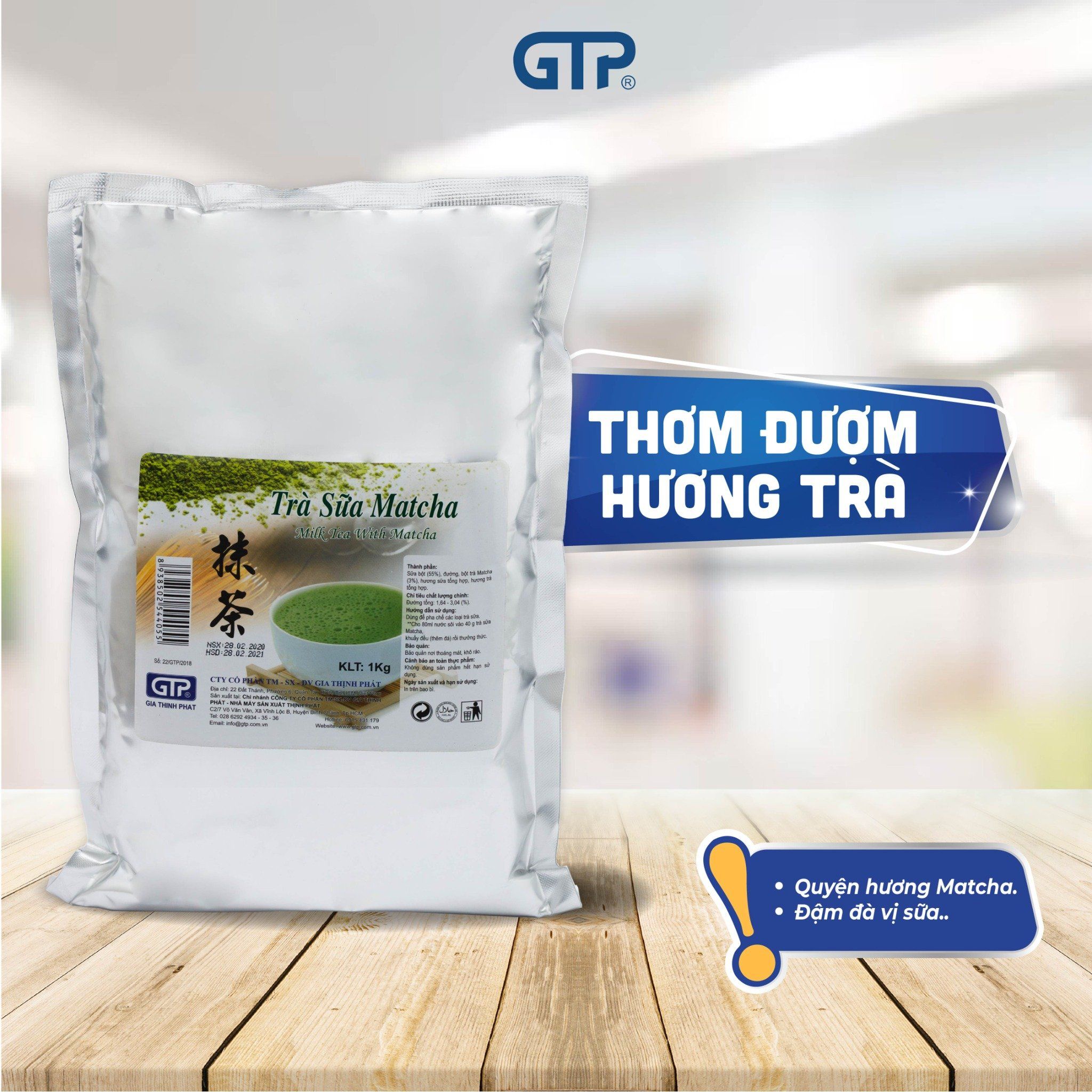 Trà sữa hòa tan Matcha GTP