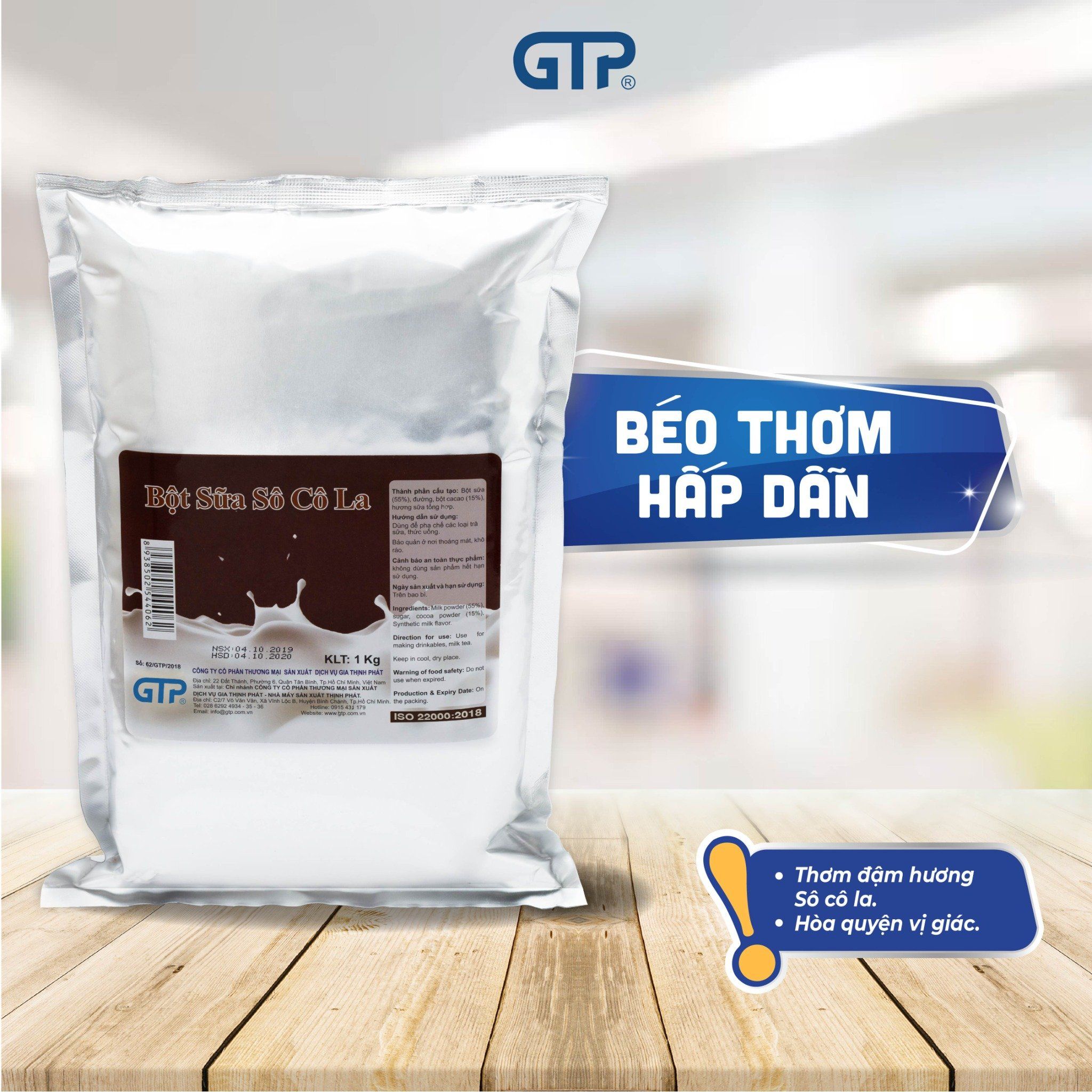 Bột sữa GTP hương Sô cô la