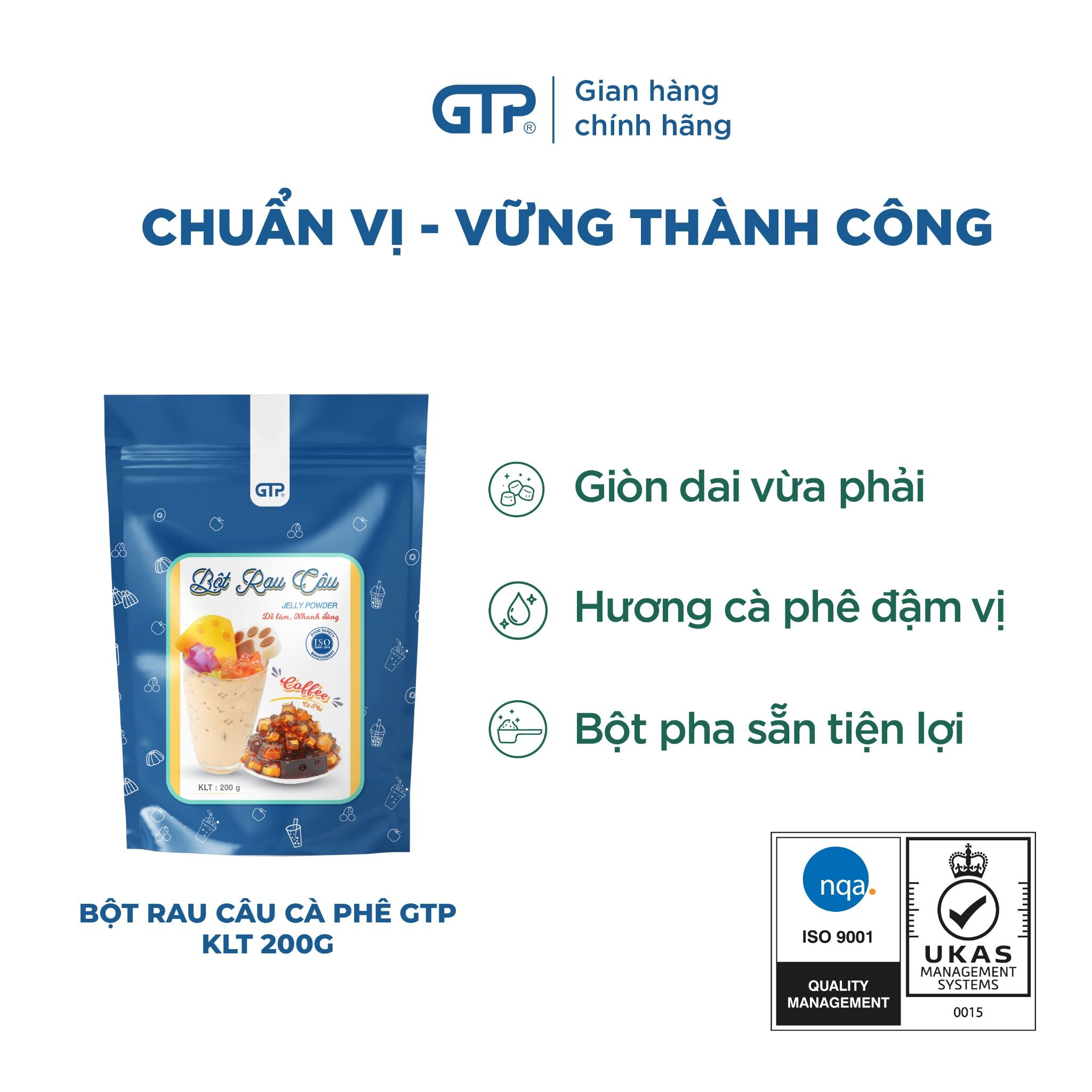 Bột Jelly GTP (Bột rau câu) hương cà phê