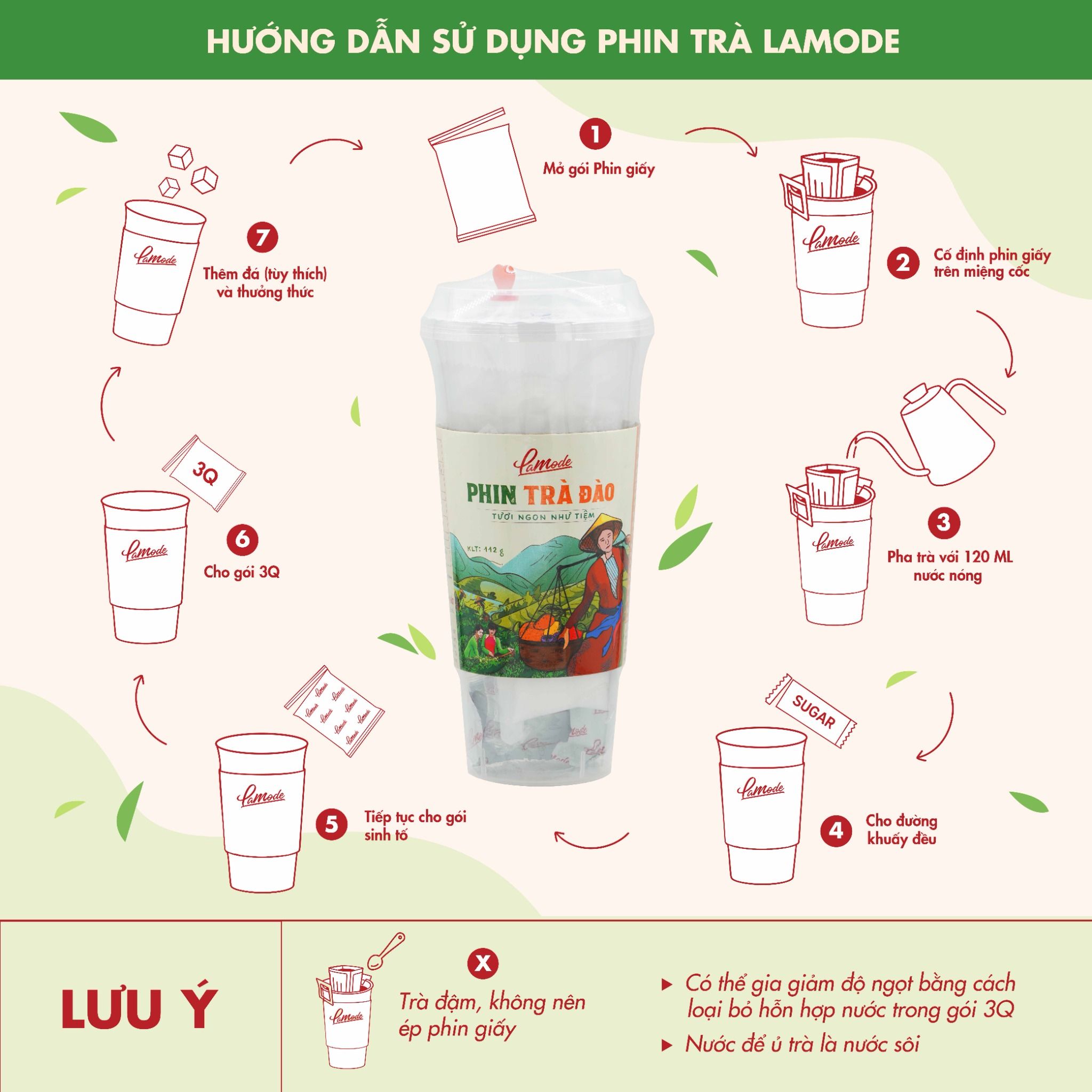 Phin Trà Đào Lamode - Chuẩn ngon như quán