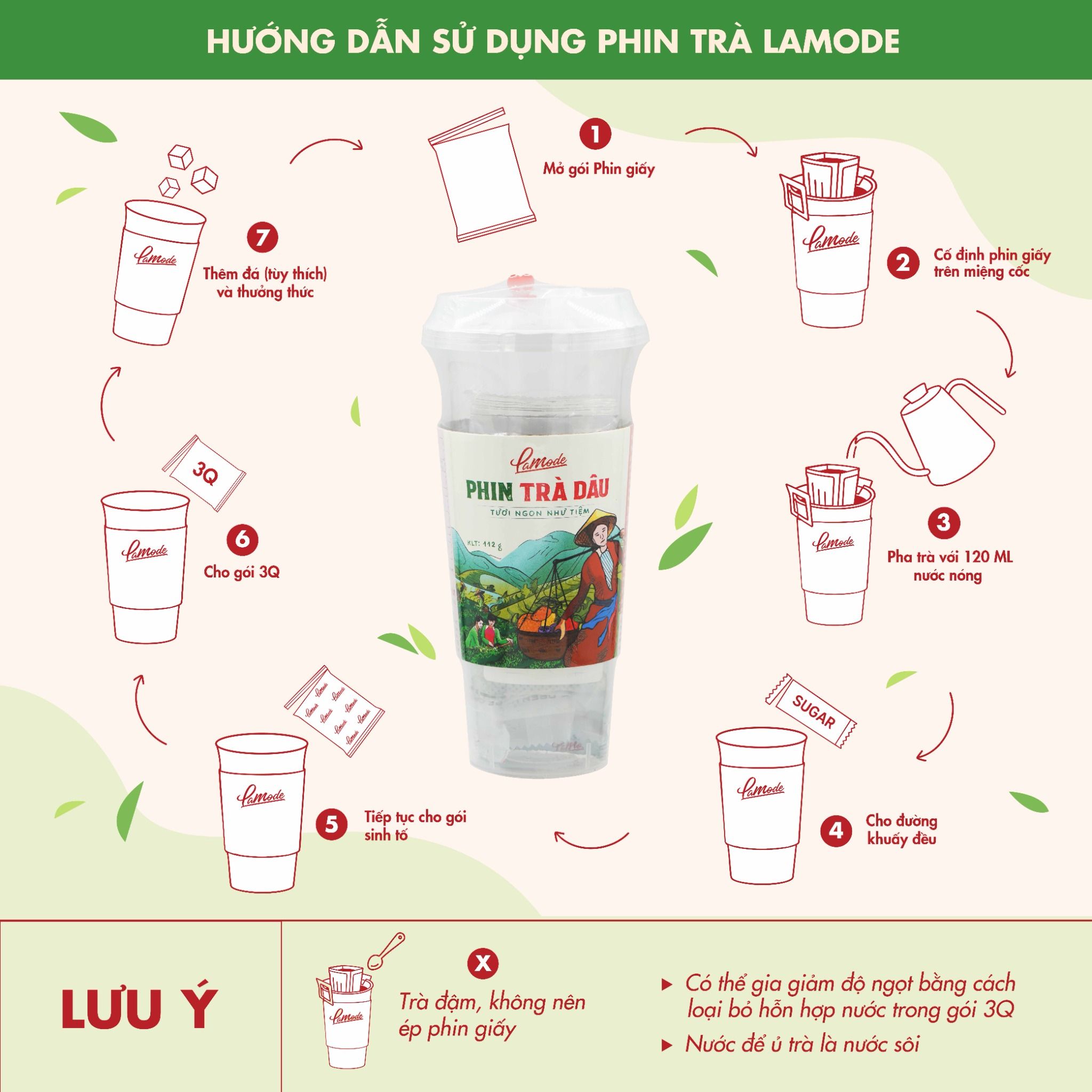 Phin Trà Dâu Lamode - Chuẩn ngon như quán