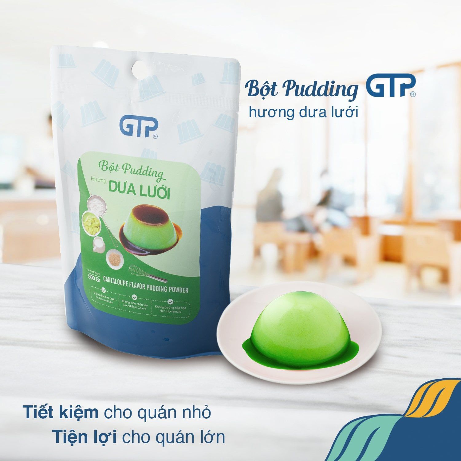Bột Pudding GTP hương dưa lưới