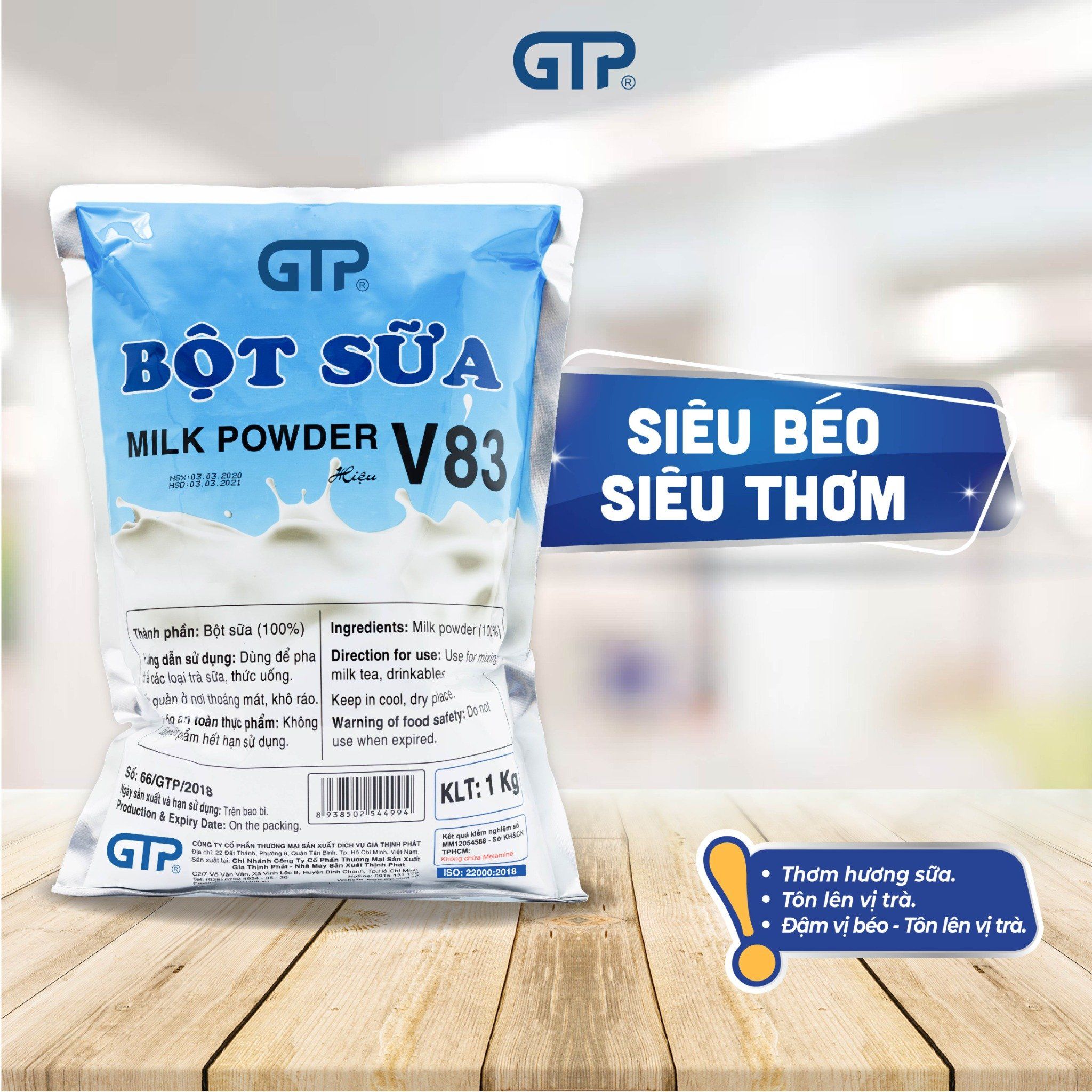 Bột sữa (Bột kem béo) GTP V83