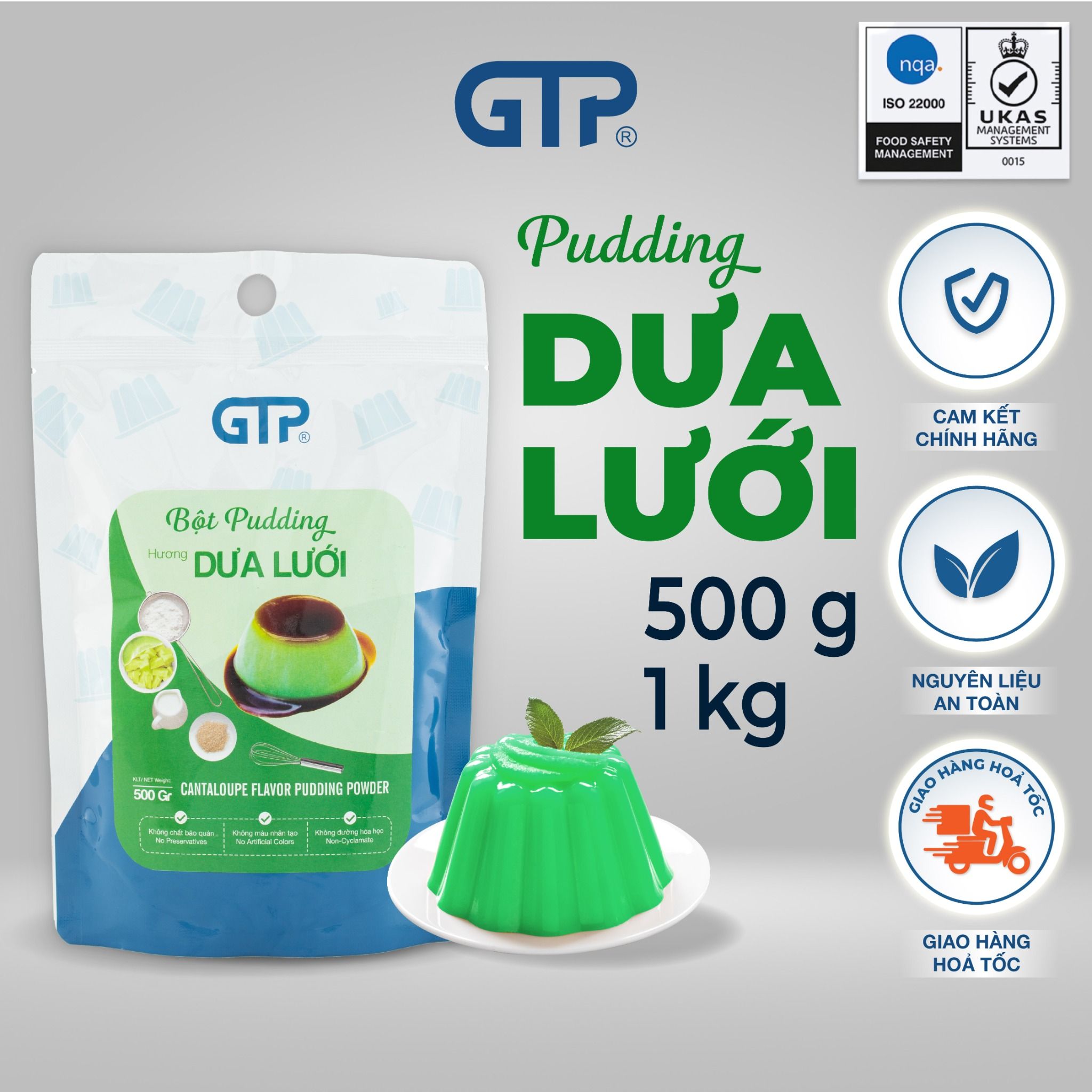 Bột Pudding GTP hương dưa lưới