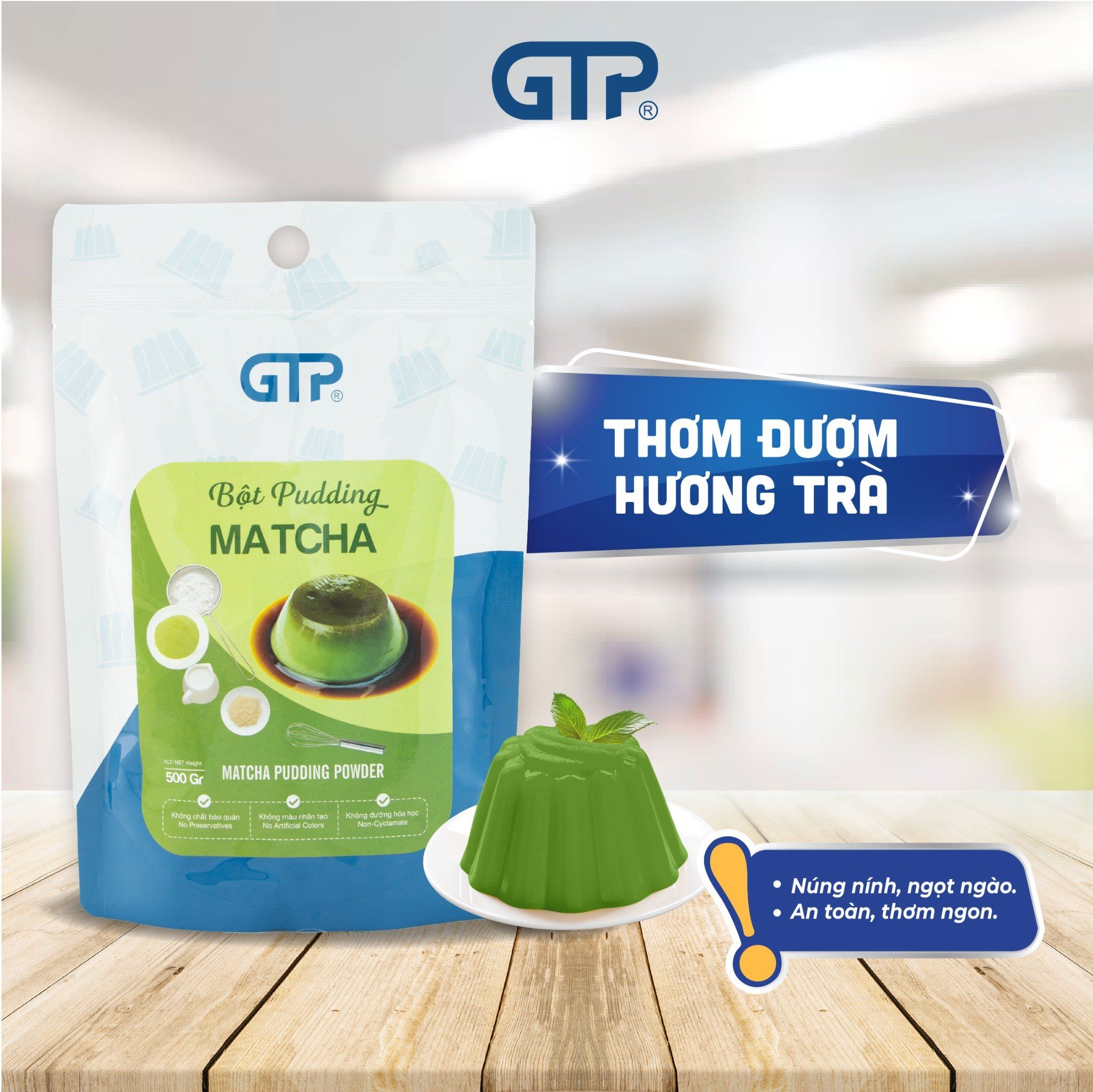 Bột Pudding GTP matcha