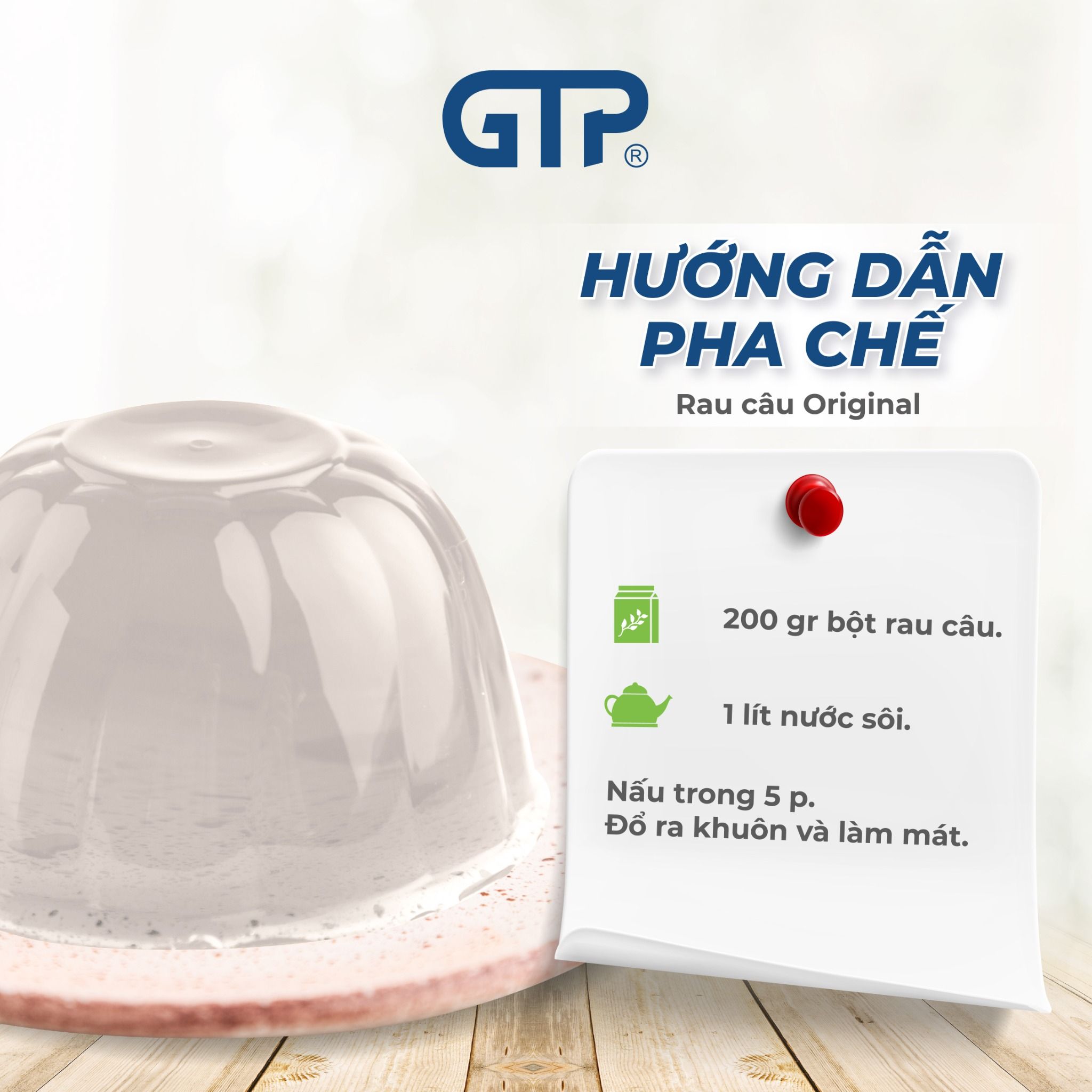 Bột Jelly GTP (Bột rau câu) hương truyền thống