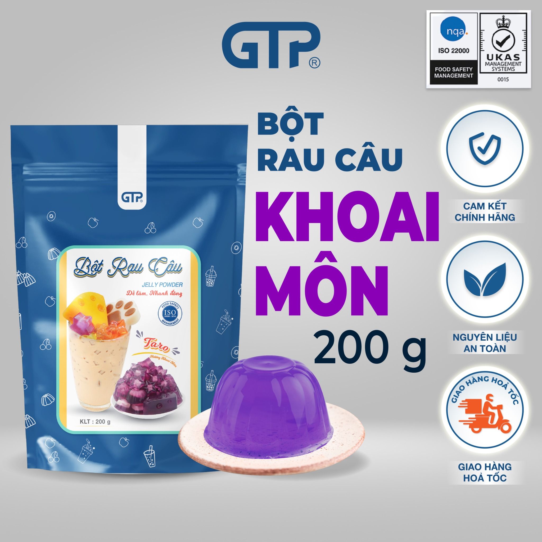 Bột Jelly GTP (Bột rau câu) hương khoai môn