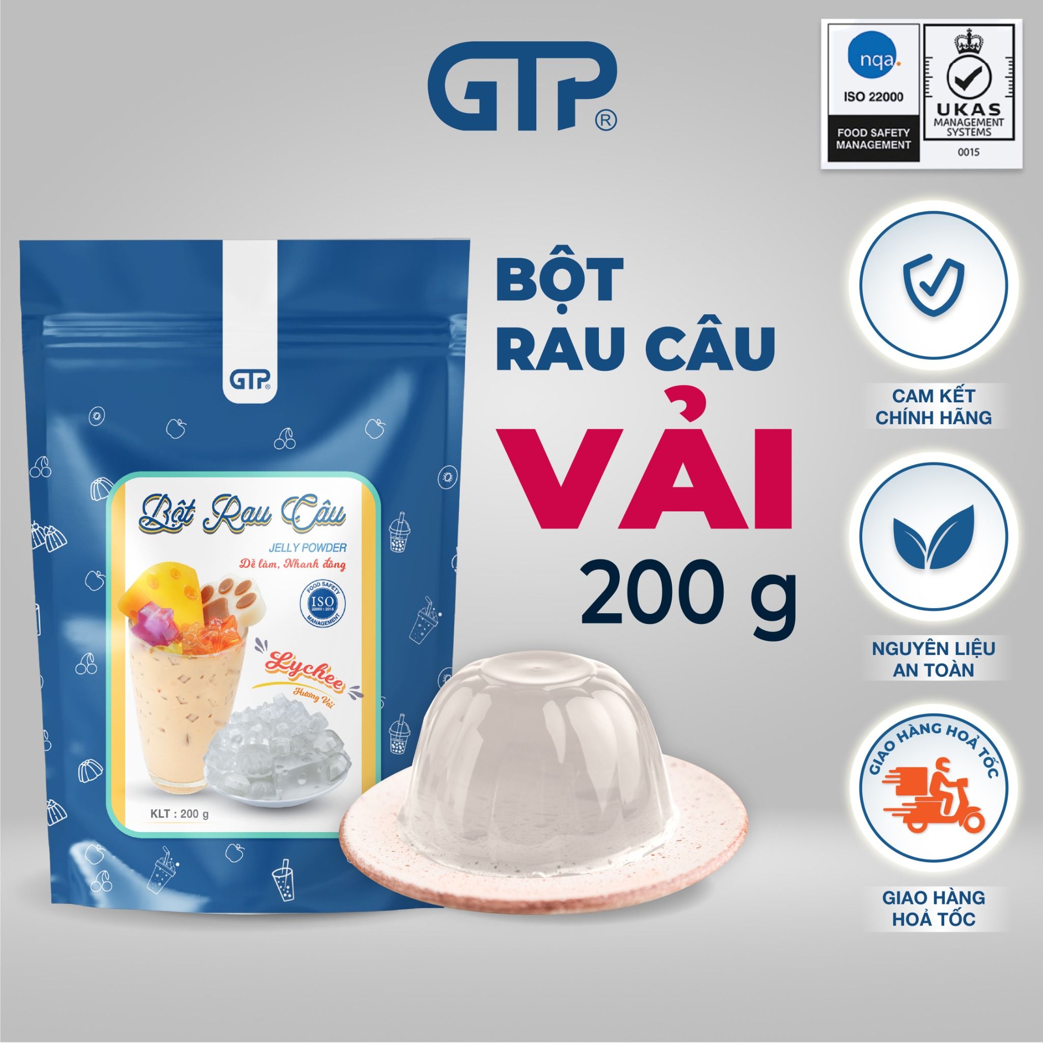 Bột Jelly GTP (Bột rau câu) hương vải
