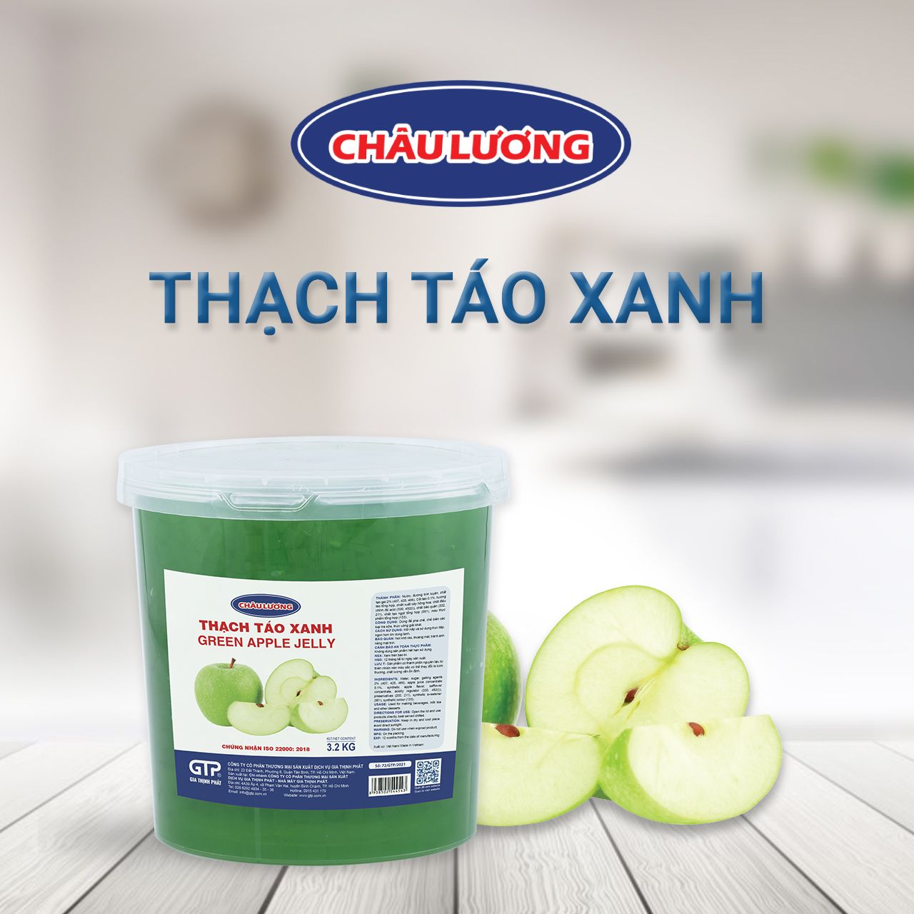 Thạch Táo Xanh Châu Lương - 3,2kg