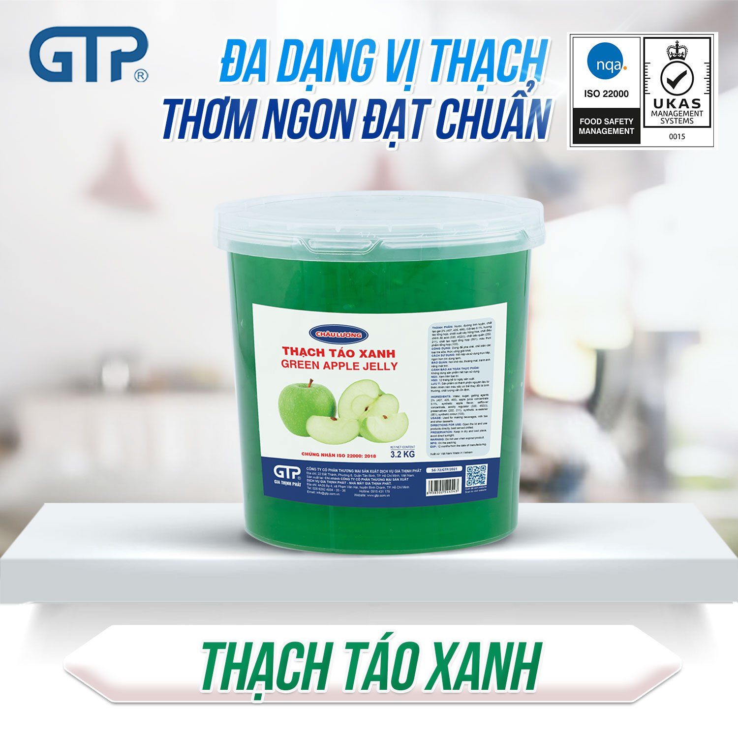 Thạch Táo Xanh Châu Lương - 3,2kg