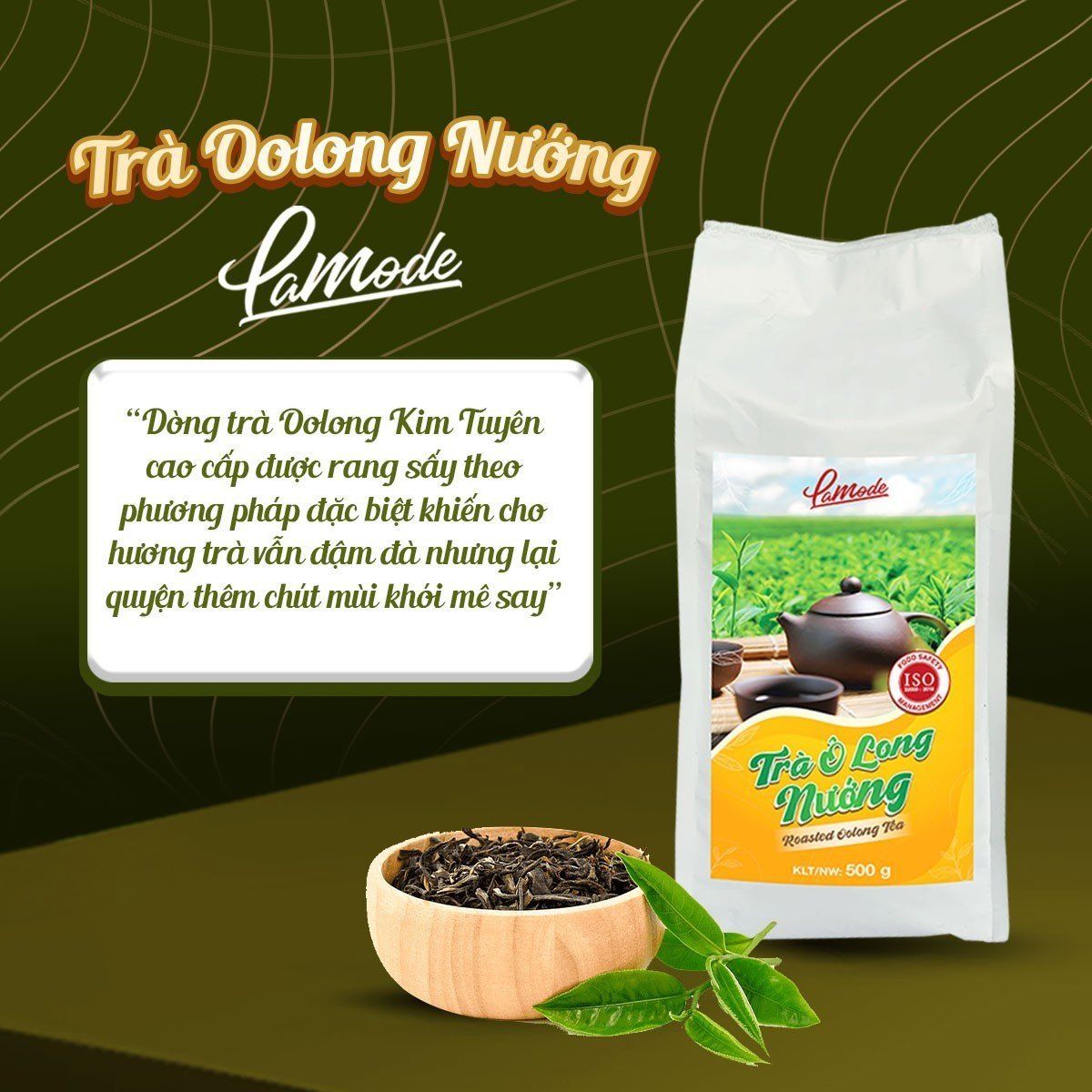 Trà Ôlong Nướng Lamode (500g)- chuyên dùng pha trà sữa nướng