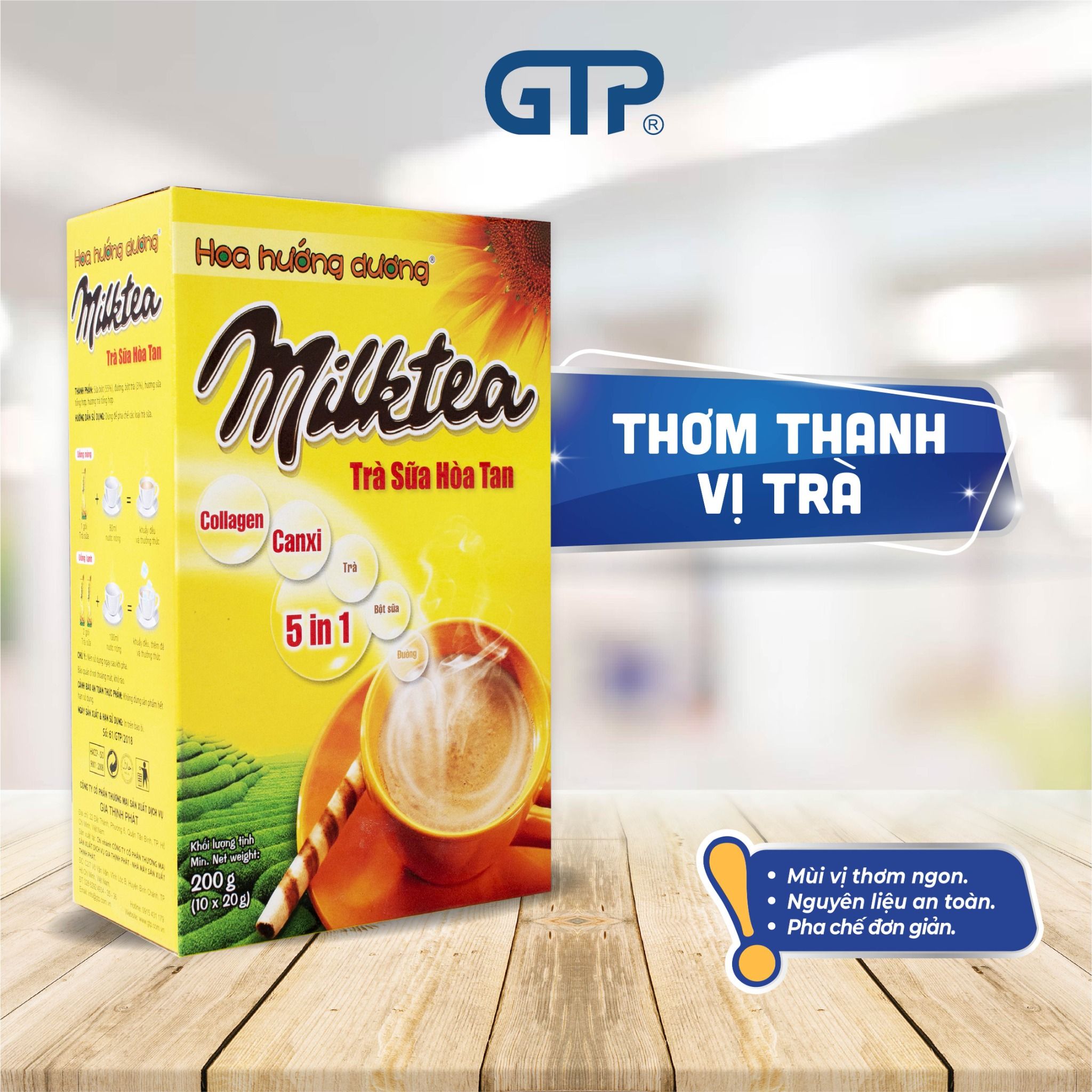 Trà sữa hòa tan Hoa Hướng Dương