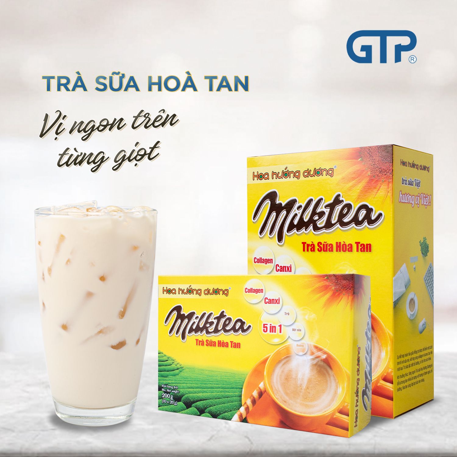 Trà sữa hòa tan Hoa Hướng Dương