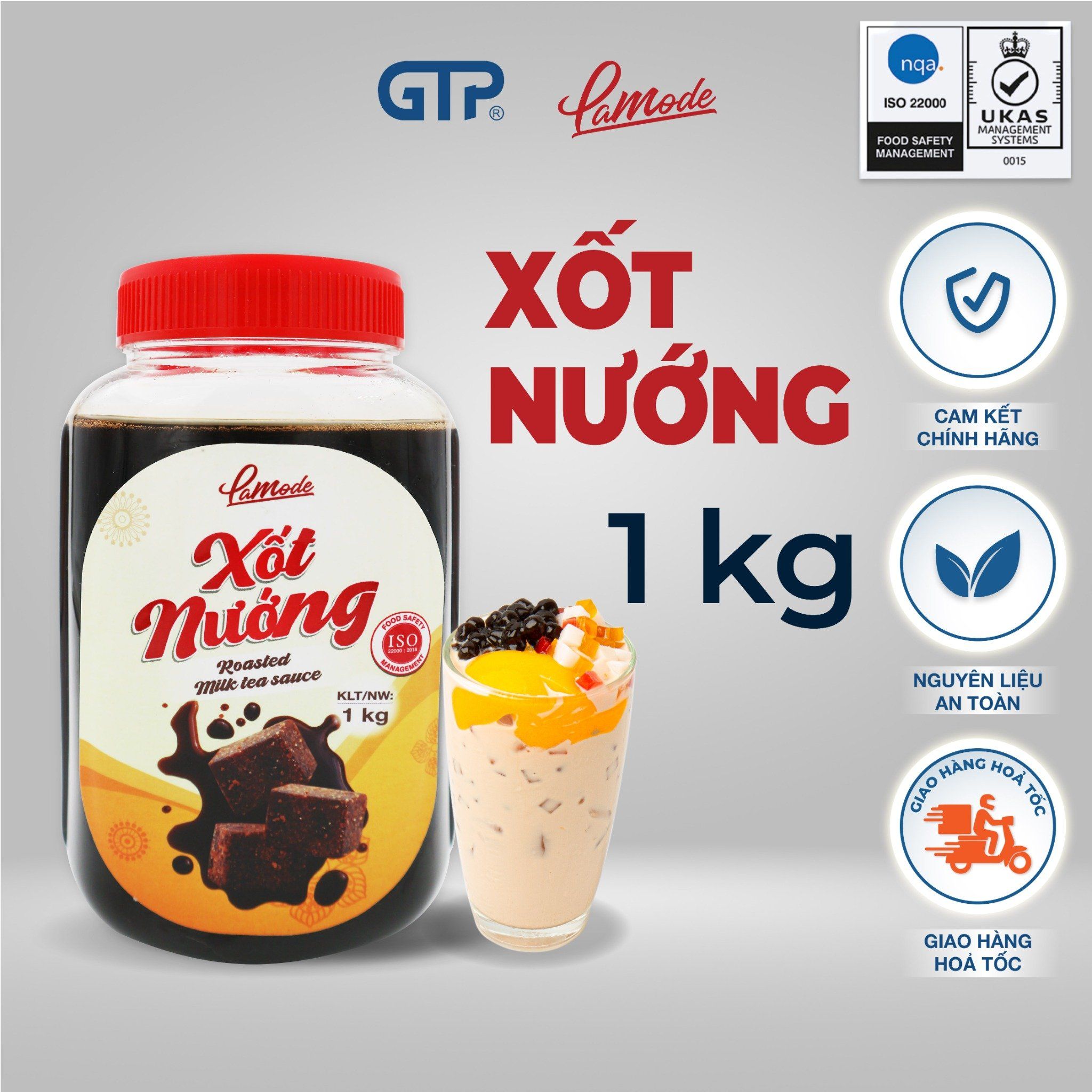 Xốt nướng Lamode (Hũ/1kg) - dùng pha chế trà sữa nướng