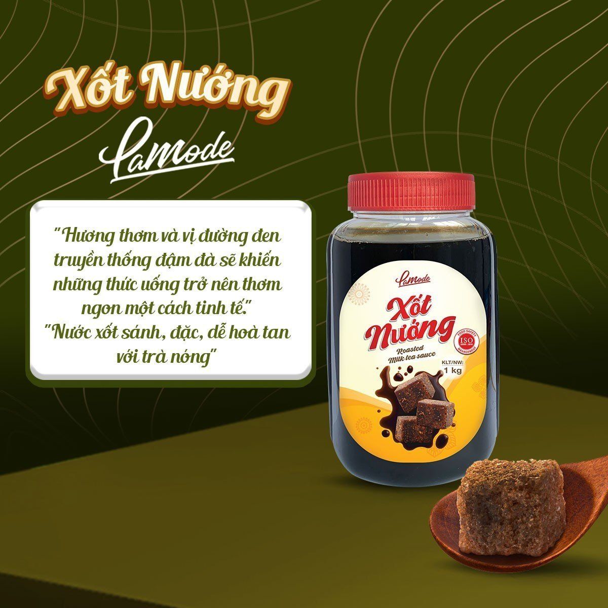 Xốt nướng Lamode (Hũ/1kg) - dùng pha chế trà sữa nướng