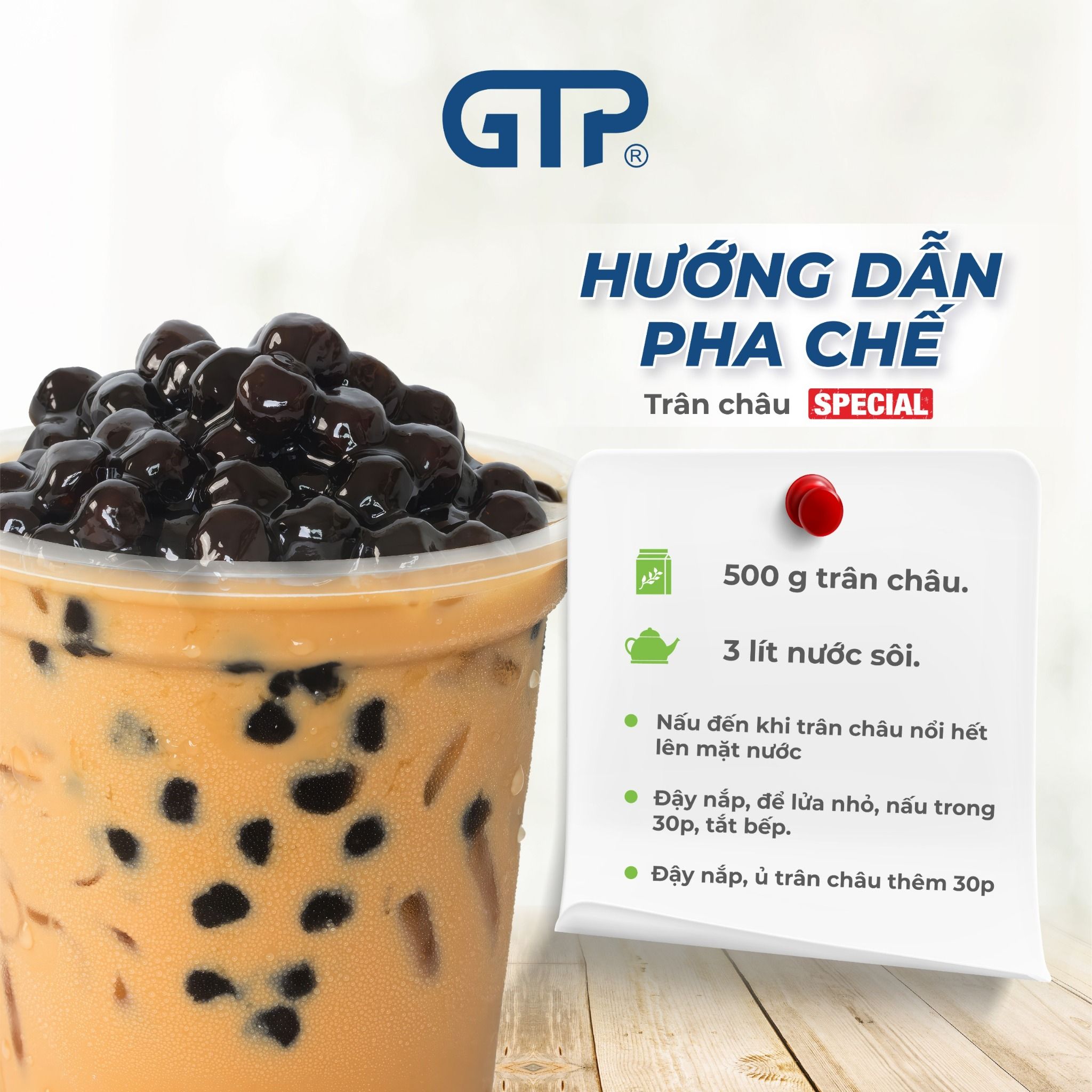 Trân châu GTP Special vị truyền thống (1kg/bao)
