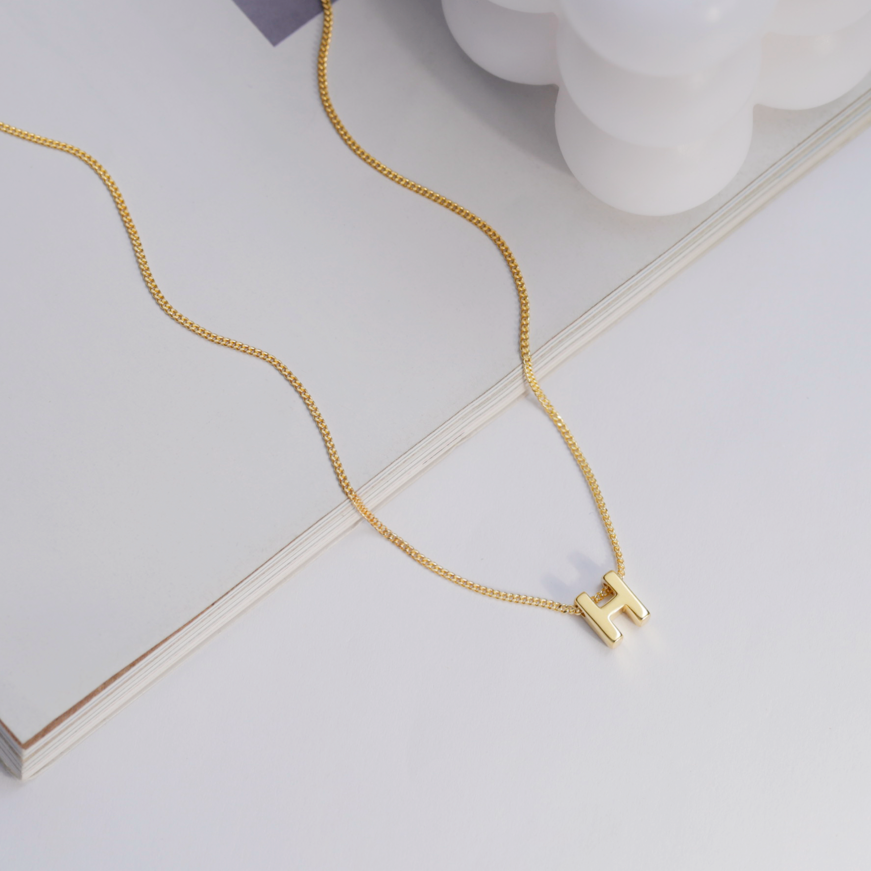 Vòng cổ theo tên chữ vàng tây 18k cho đôi nam nữ bạc mạ vàng thật Gix