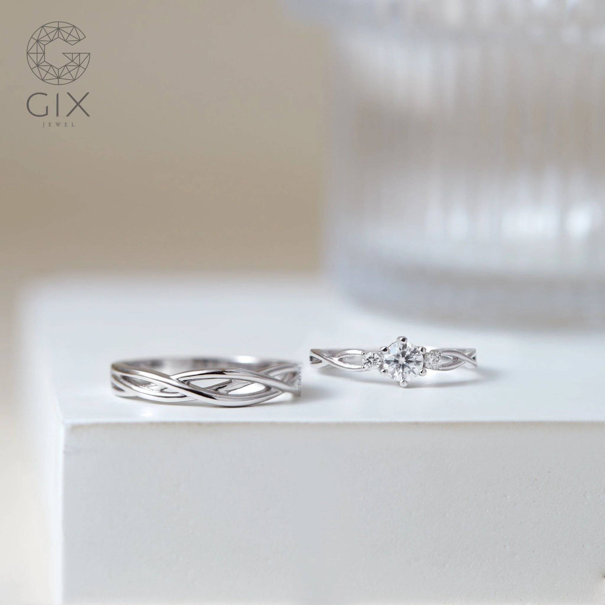 Nhẫn Cưới Vàng 14K Gix Jewel - GCR25050040